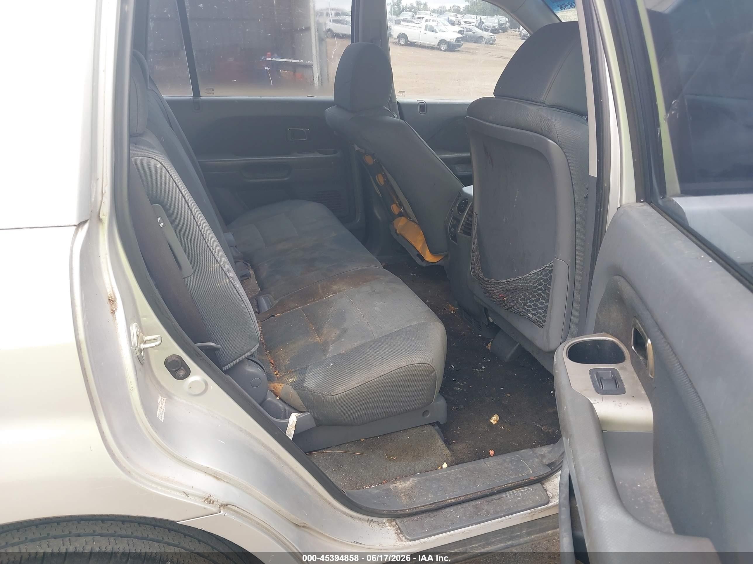 2006 Honda Pilot Lx Gray vin: 2HKYF18126H520894