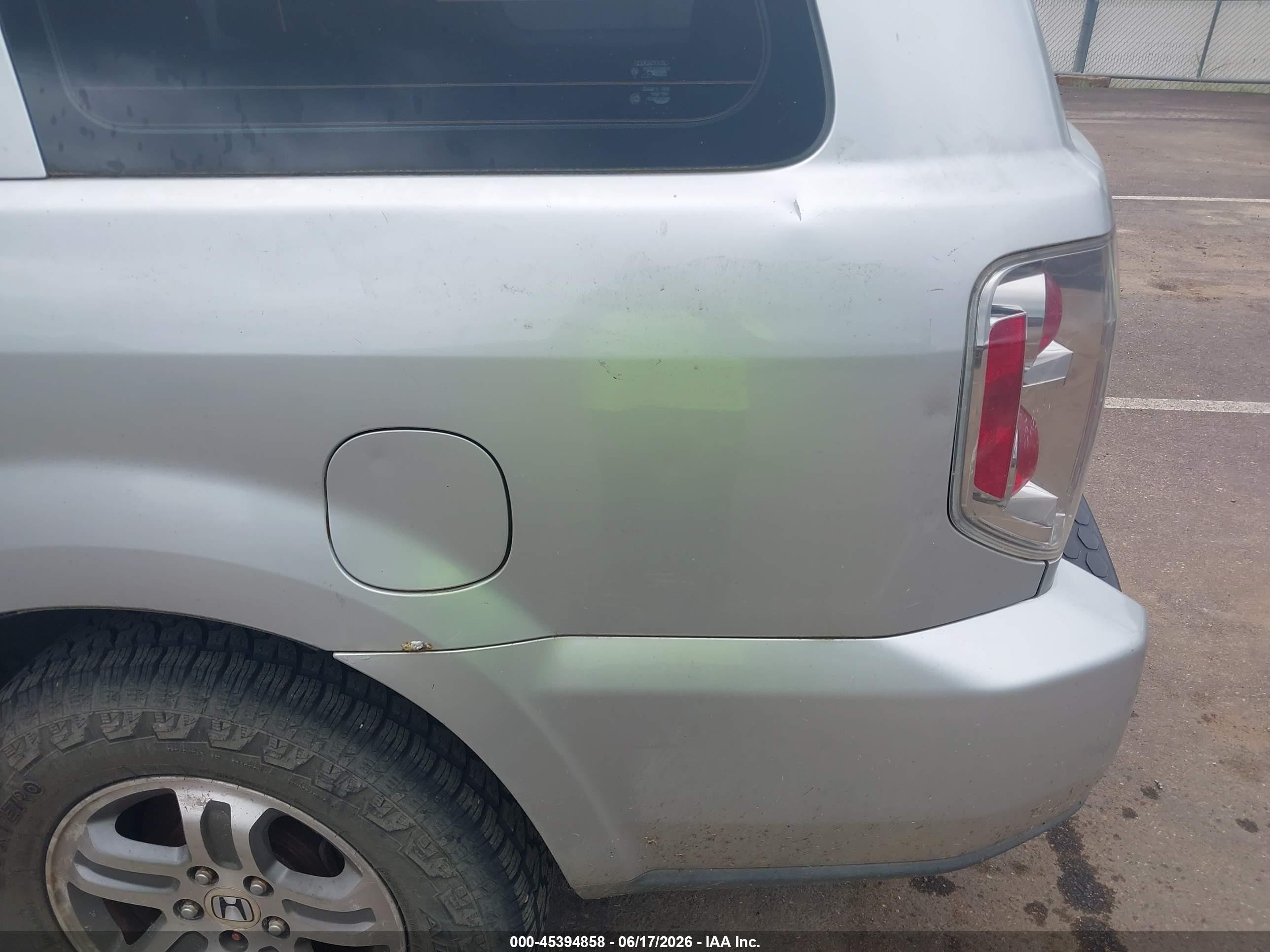 2006 Honda Pilot Lx Gray vin: 2HKYF18126H520894