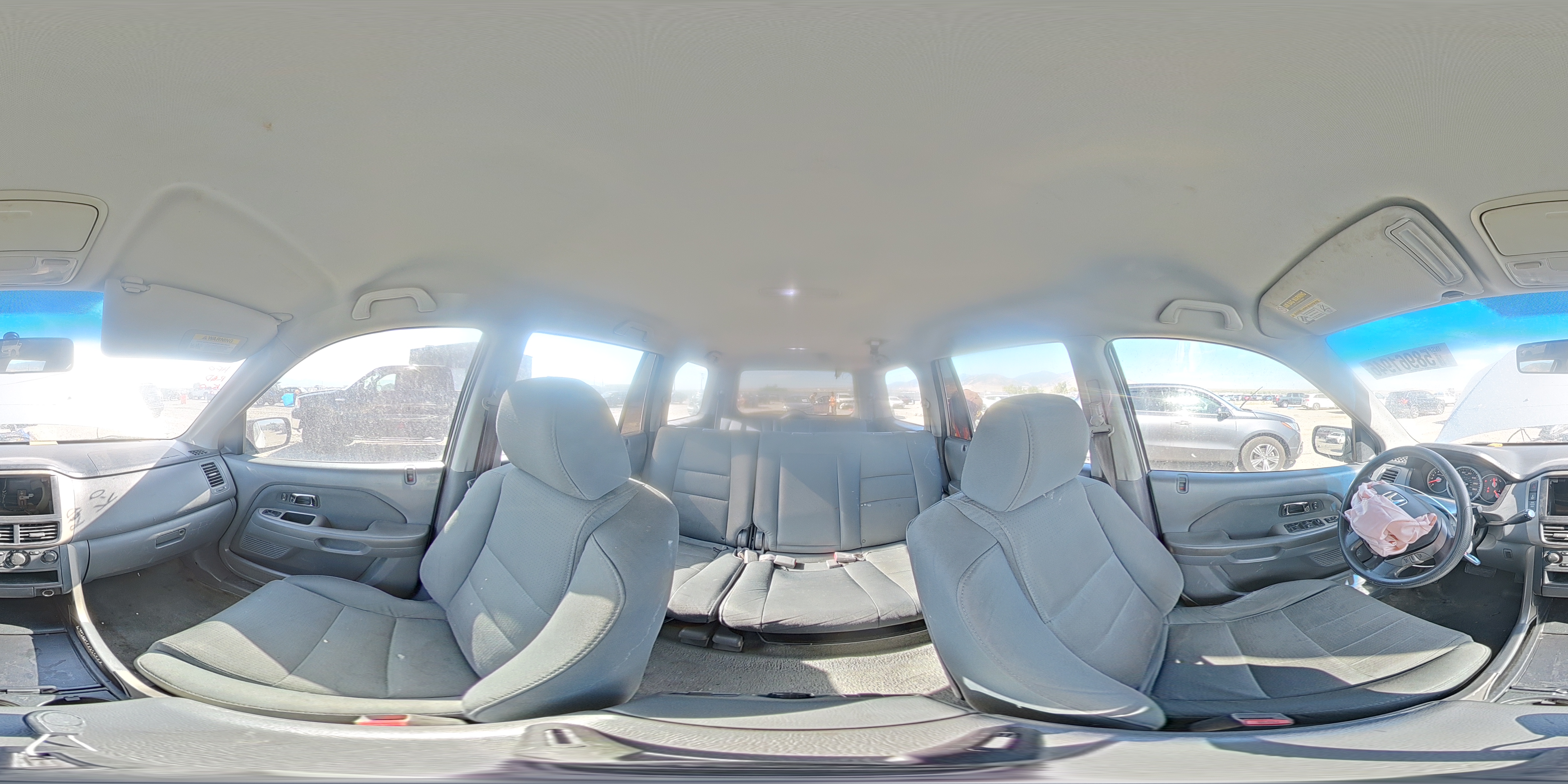 2007 Honda Pilot Lx Silver vin: 2HKYF18137H518864