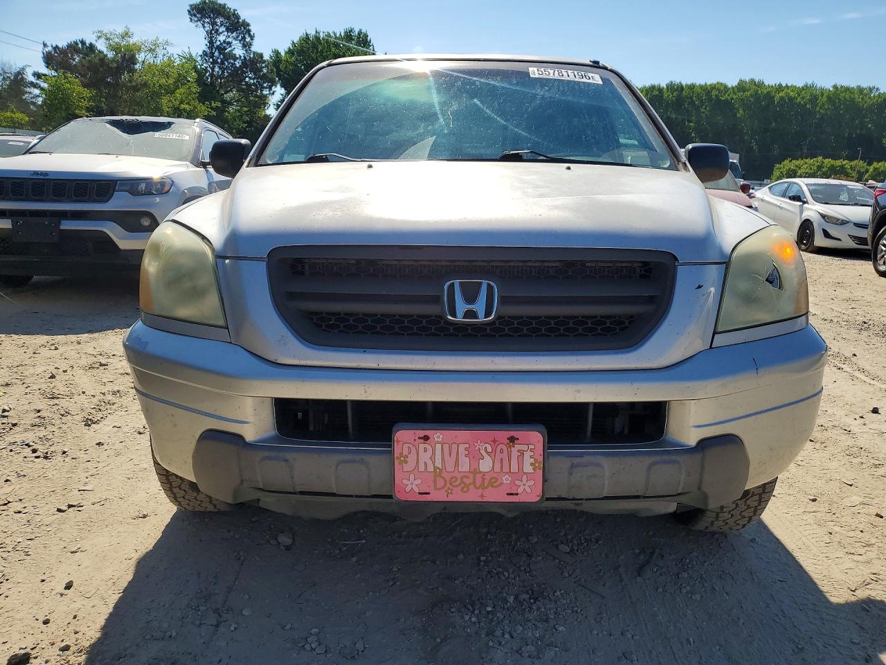 2004 Honda Pilot Lx Серебряный vin: 2HKYF18144H540366