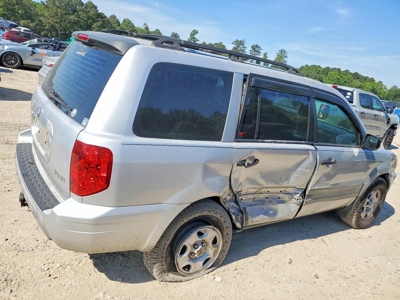 2004 Honda Pilot Lx Серебряный vin: 2HKYF18144H540366