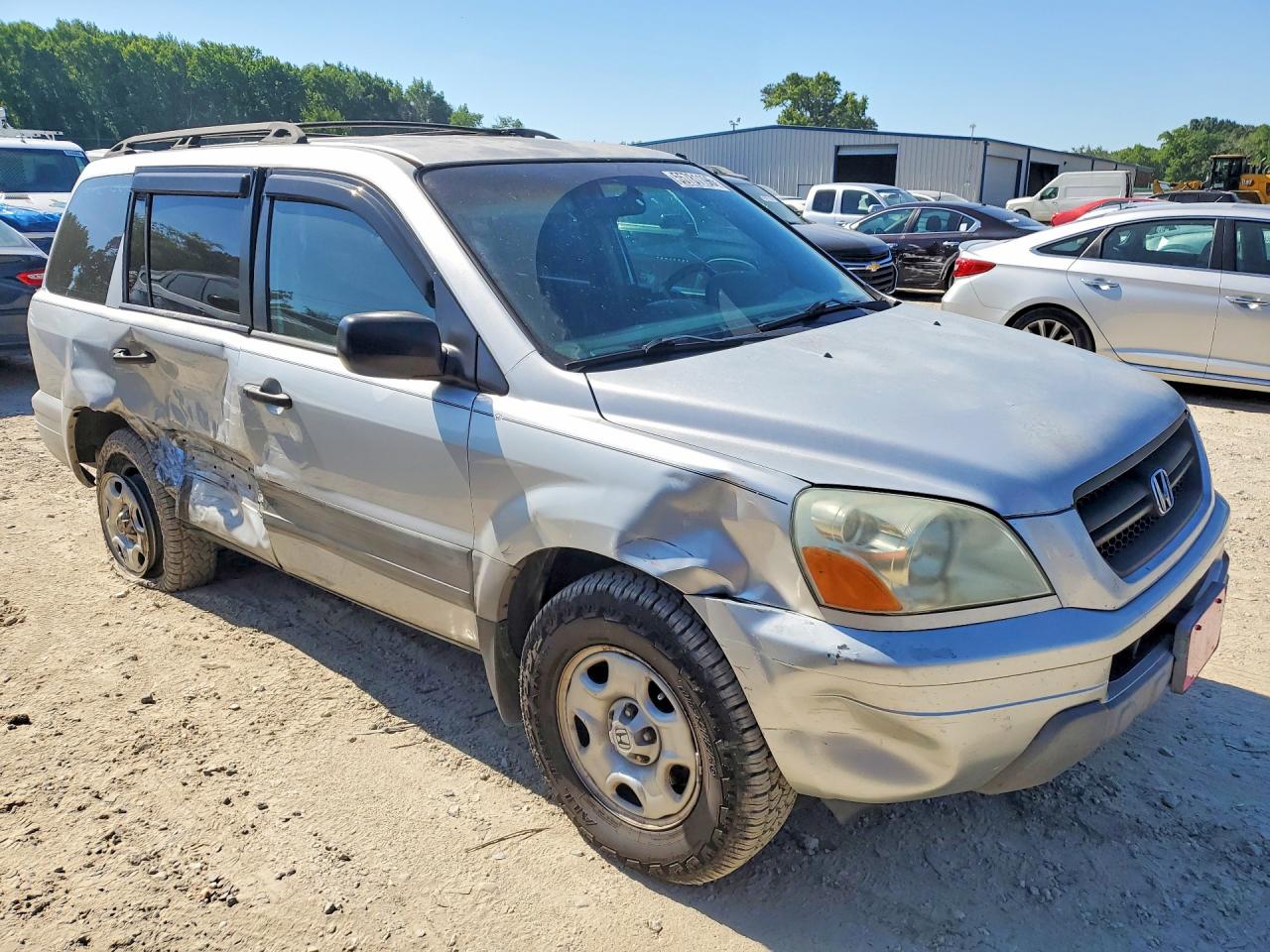 2004 Honda Pilot Lx Серебряный vin: 2HKYF18144H540366