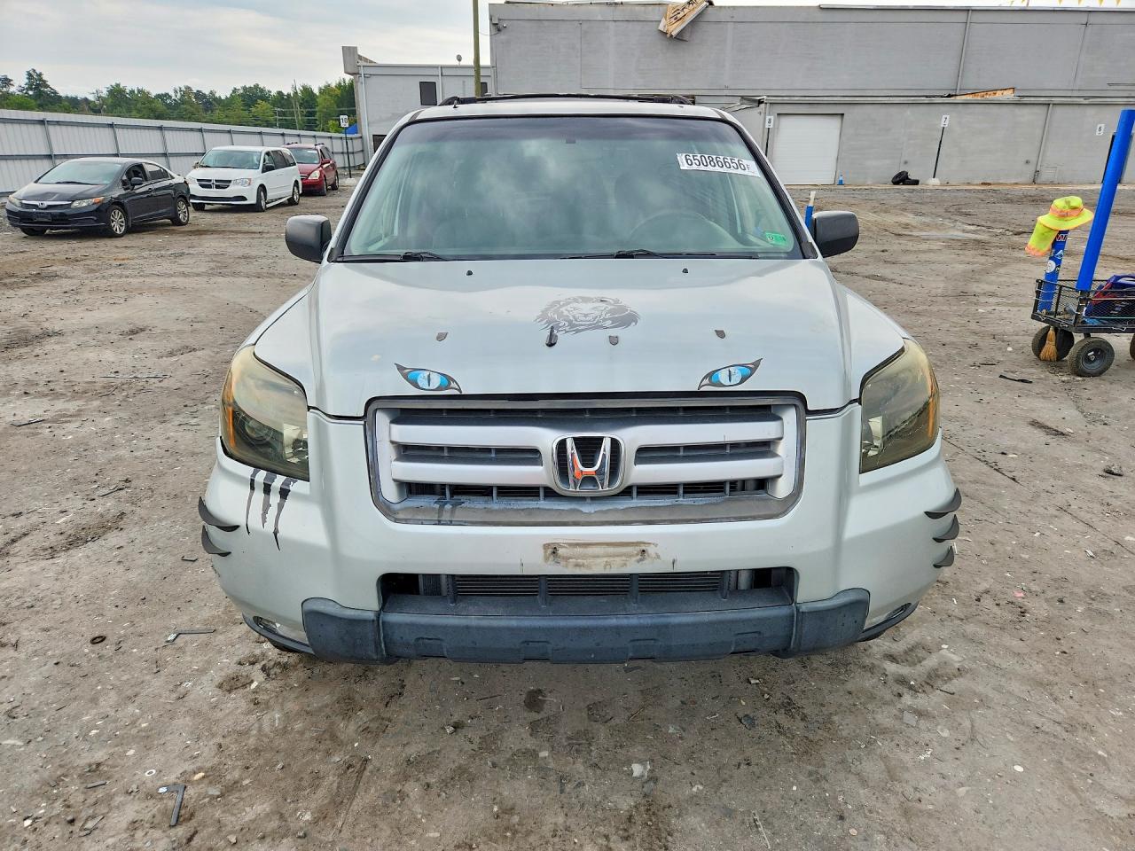 2006 Honda Pilot Lx Silver vin: 2HKYF18146H504244