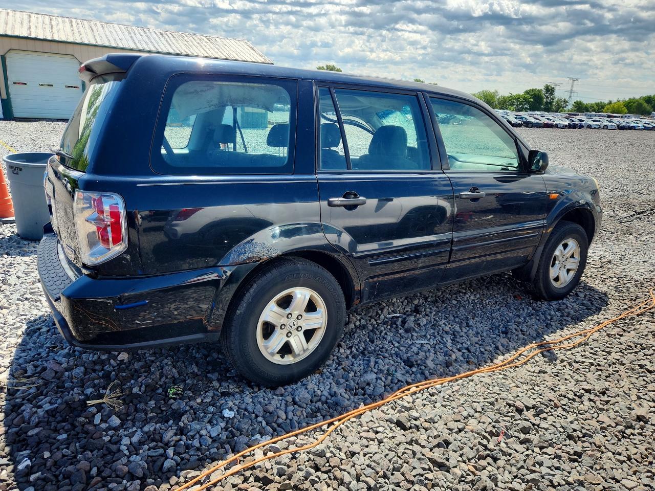 2006 Honda Pilot Lx Black vin: 2HKYF18146H549104