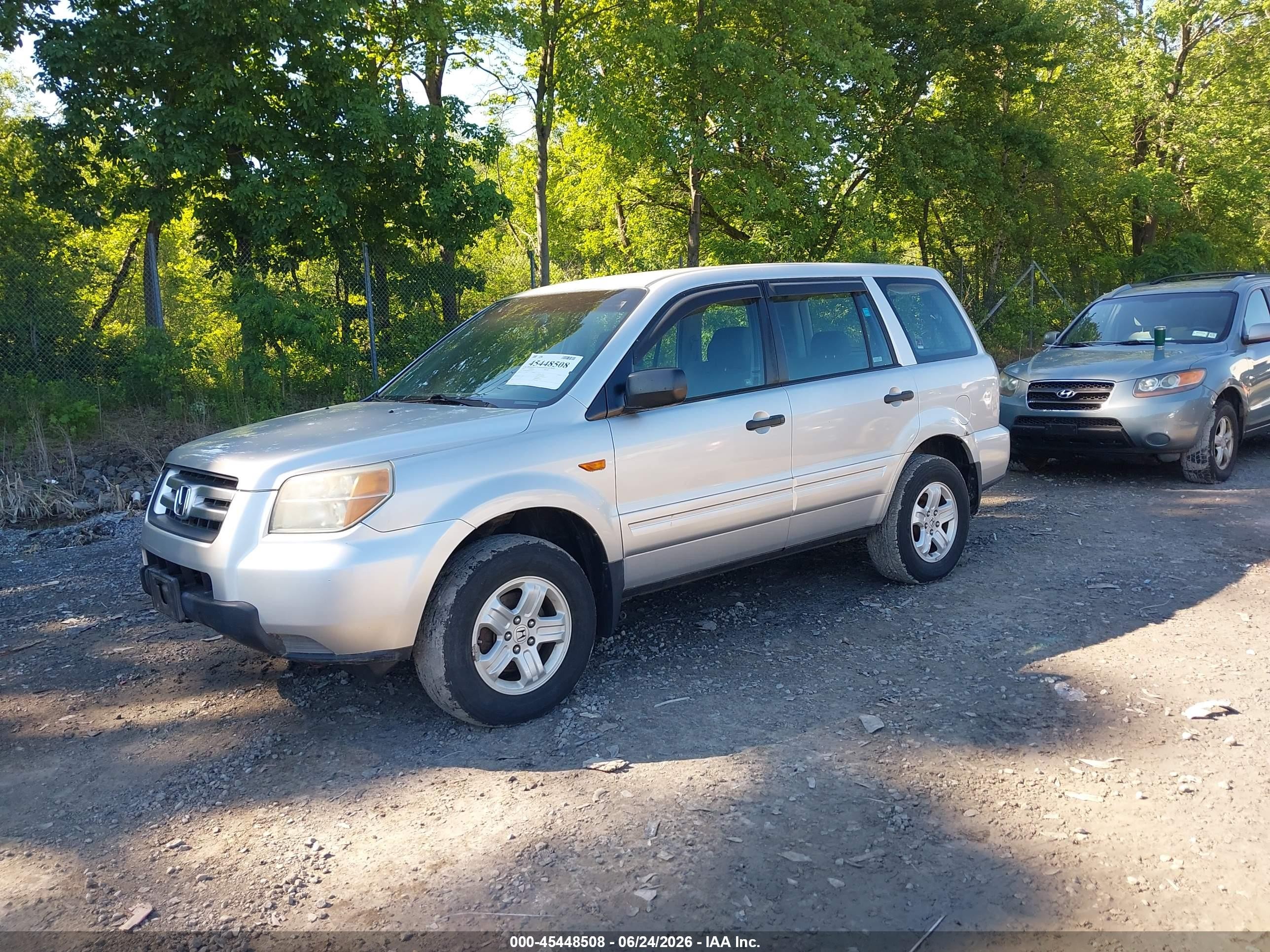 2006 Honda Pilot Lx Серебряный vin: 2HKYF18156H519769