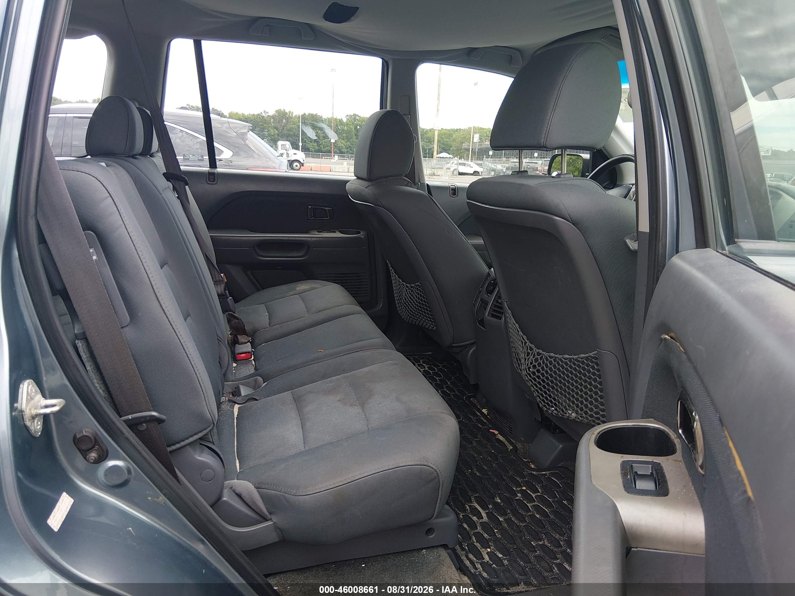 2007 Honda Pilot Lx Blue vin: 2HKYF18157H518915