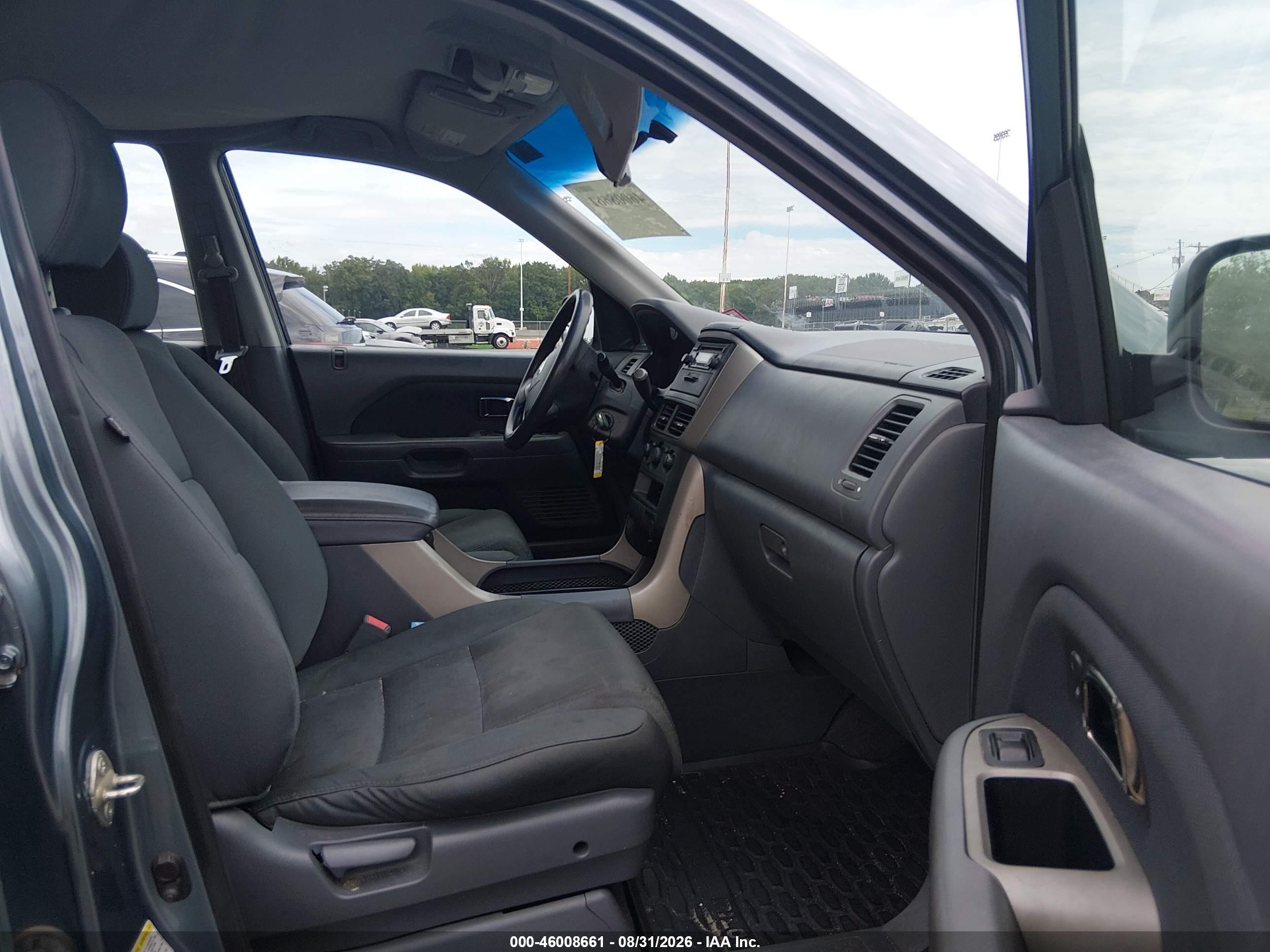 2007 Honda Pilot Lx Blue vin: 2HKYF18157H518915