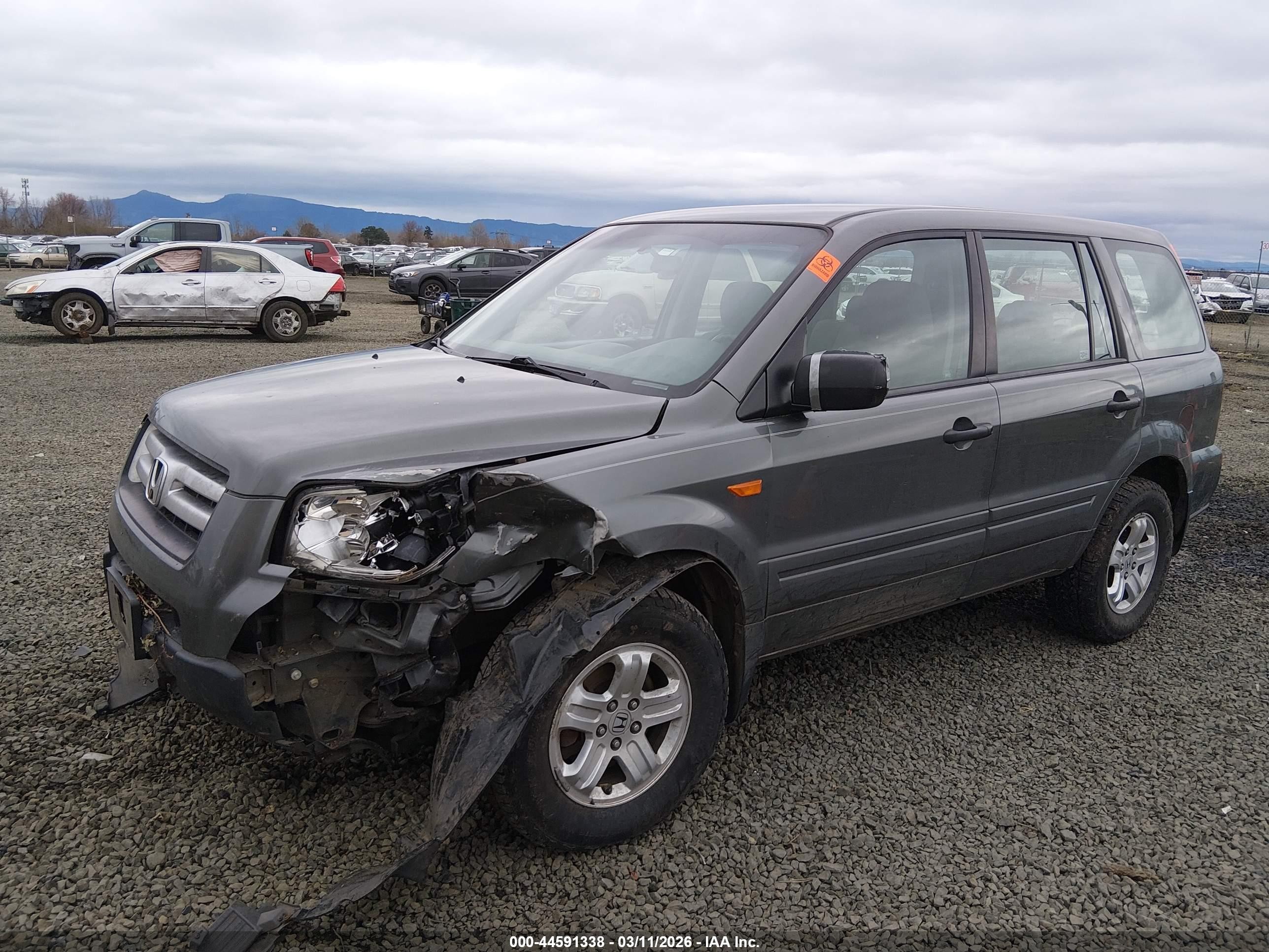 2007 Honda Pilot Lx Серебряный vin: 2HKYF18157H523998