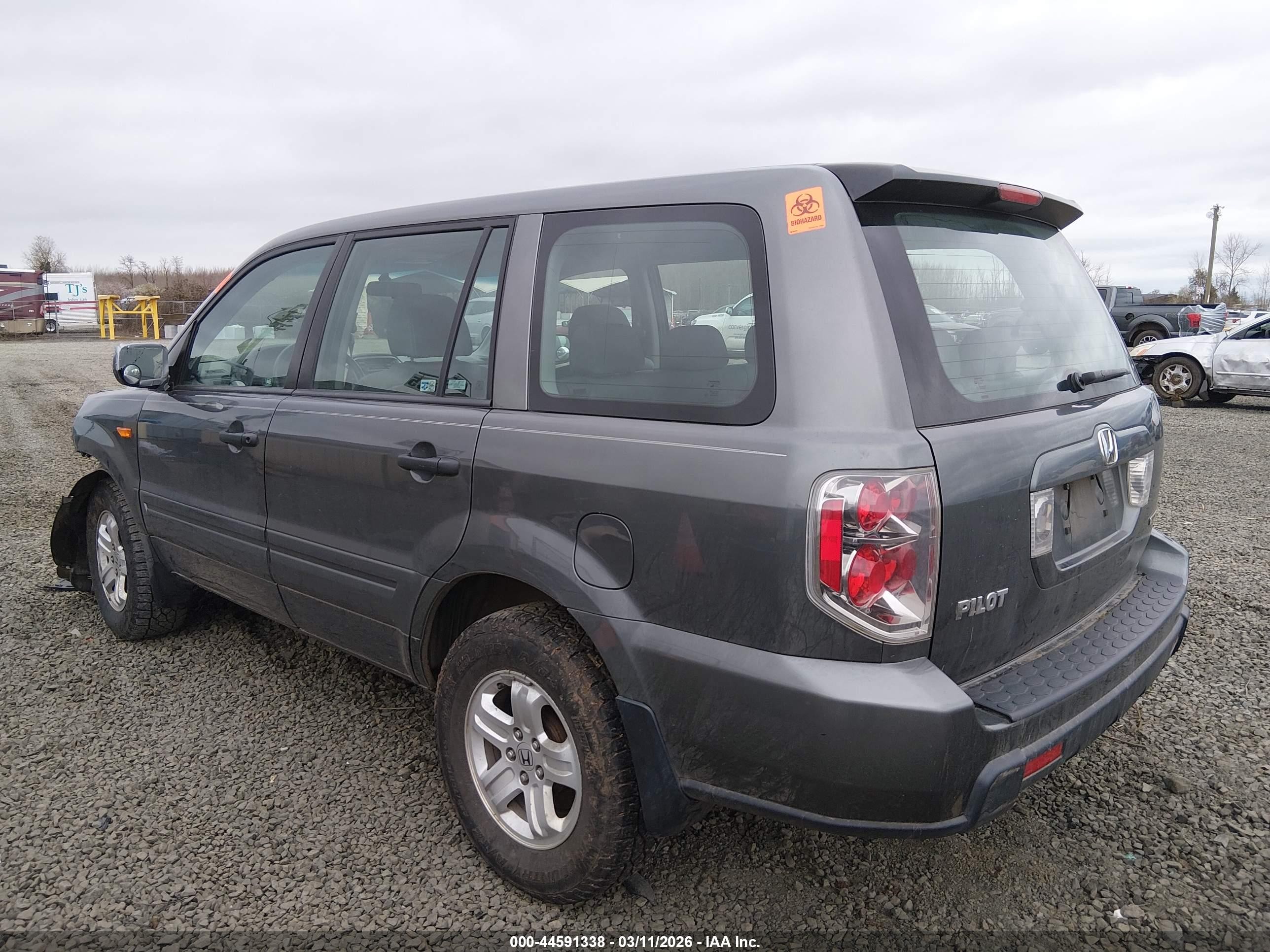 2007 Honda Pilot Lx Серебряный vin: 2HKYF18157H523998