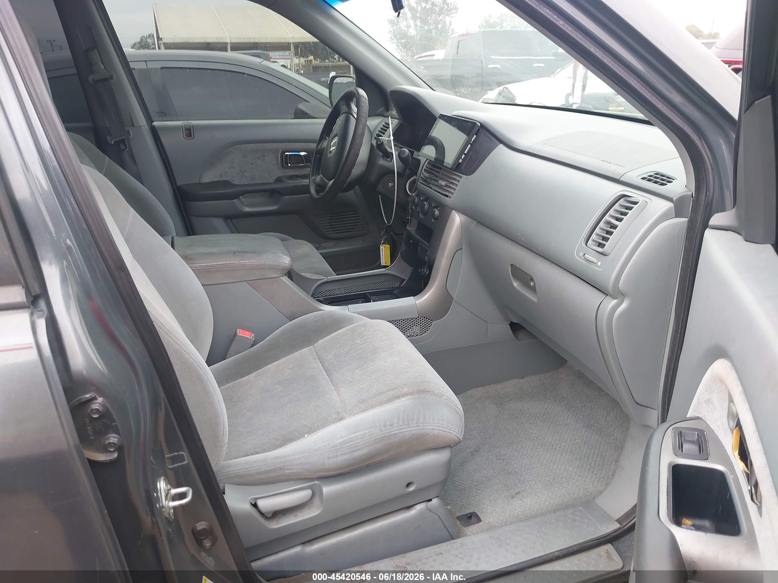 2003 Honda Pilot Lx Black vin: 2HKYF18173H542109