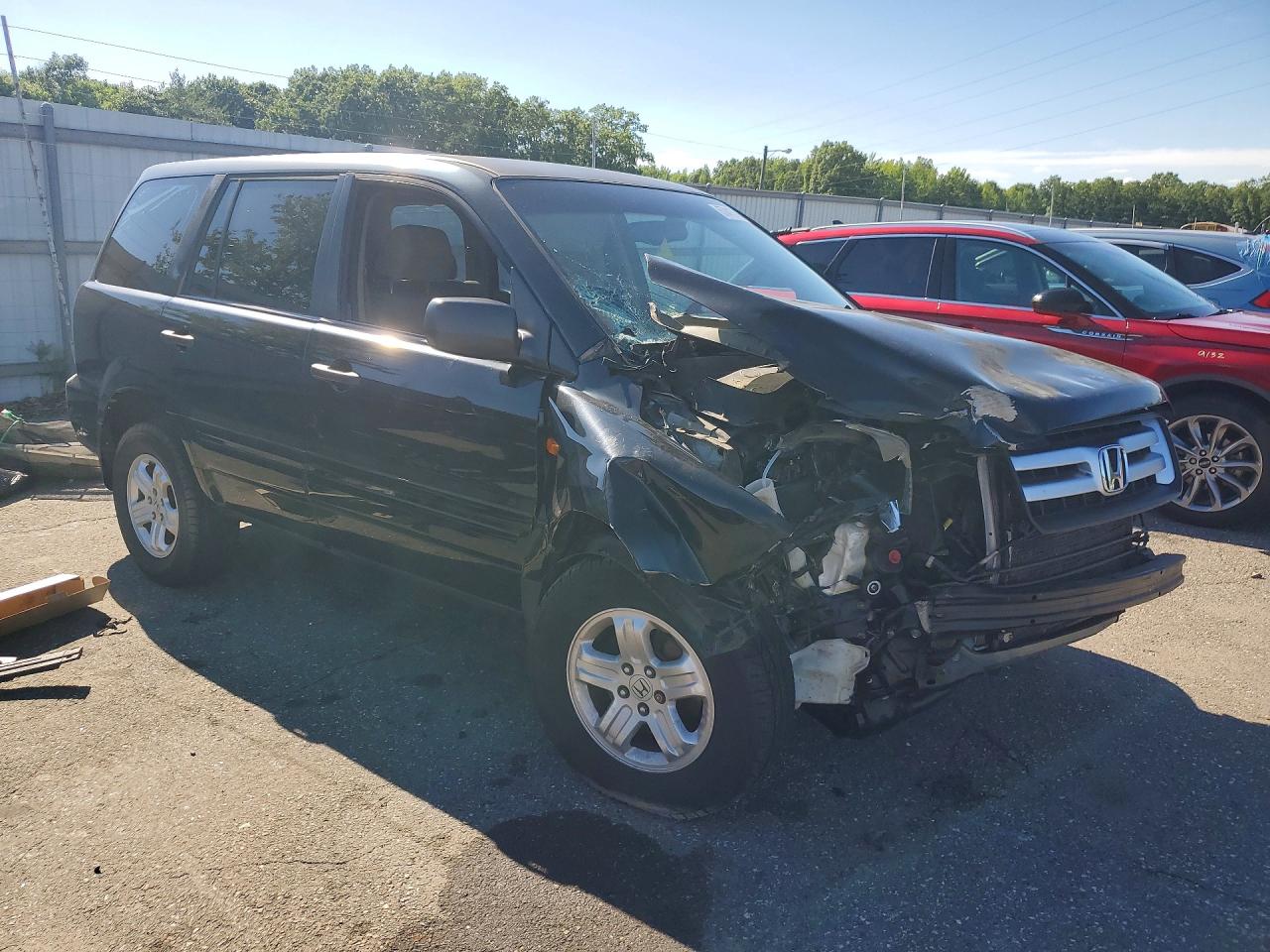 2007 Honda Pilot Lx Черный vin: 2HKYF18177H520553