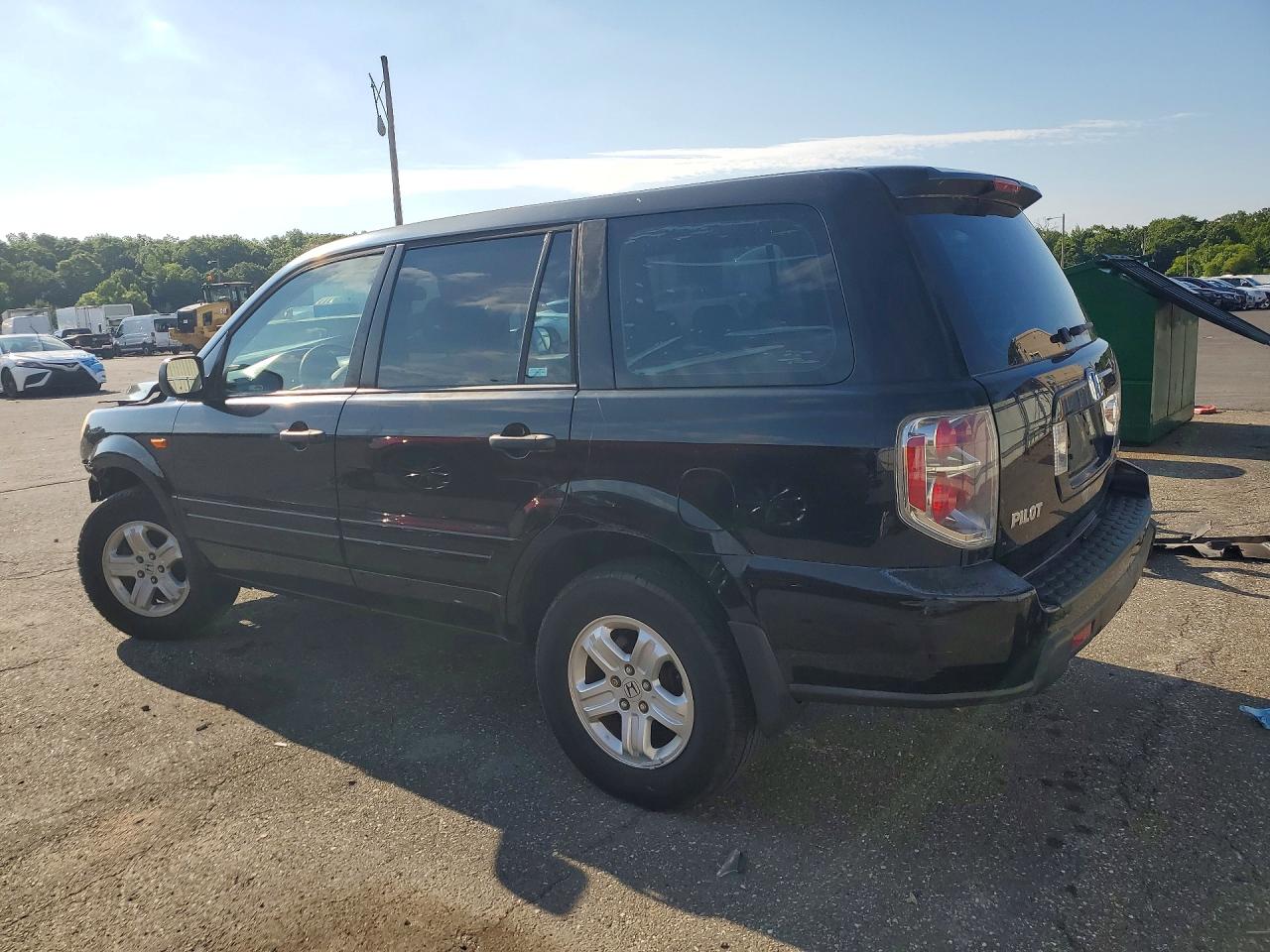 2007 Honda Pilot Lx Черный vin: 2HKYF18177H520553