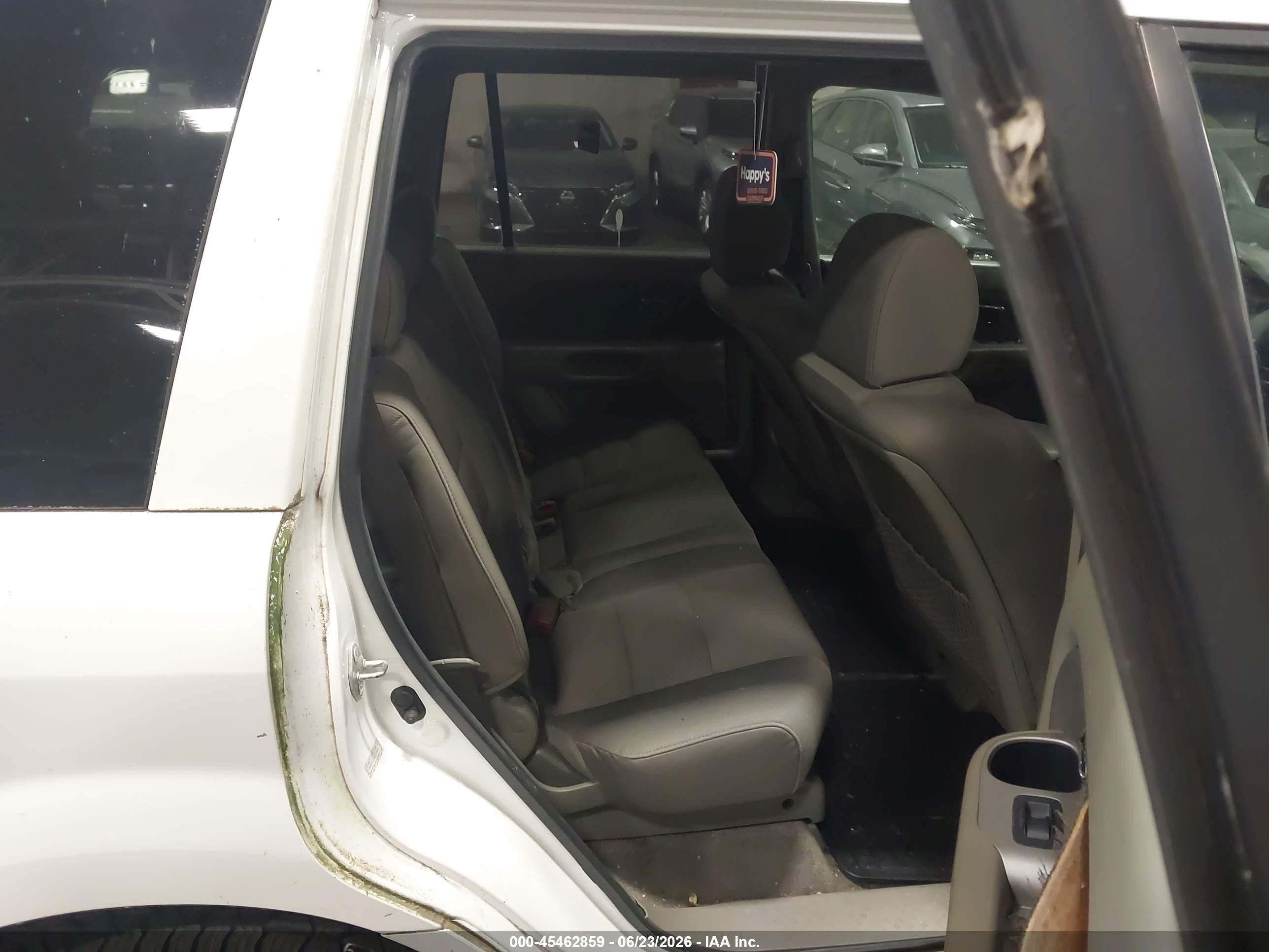 2006 Honda Pilot Lx White vin: 2HKYF18186H554841