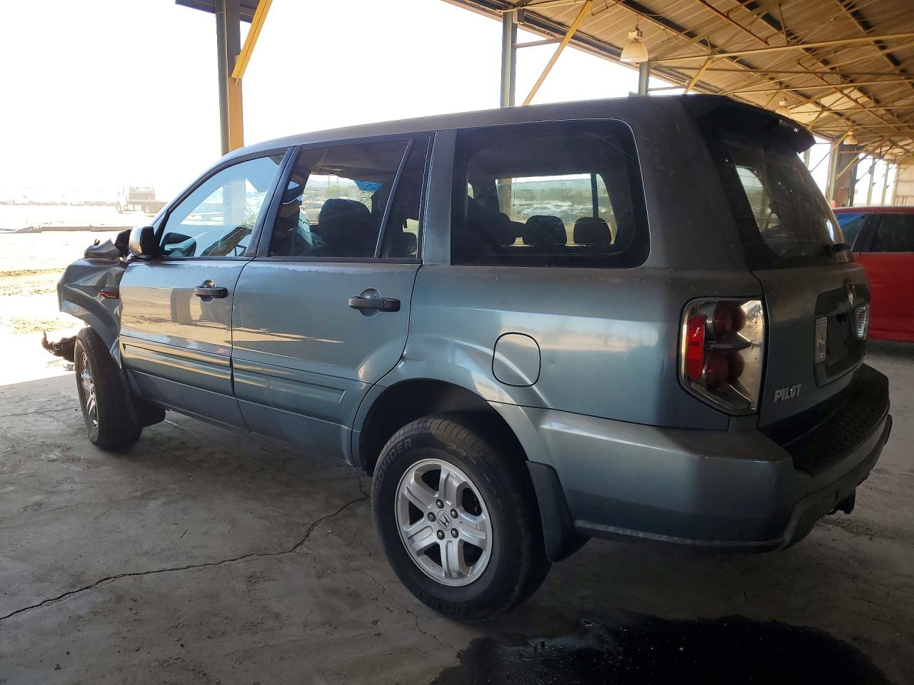 2007 Honda Pilot Lx Blue vin: 2HKYF18187H501171