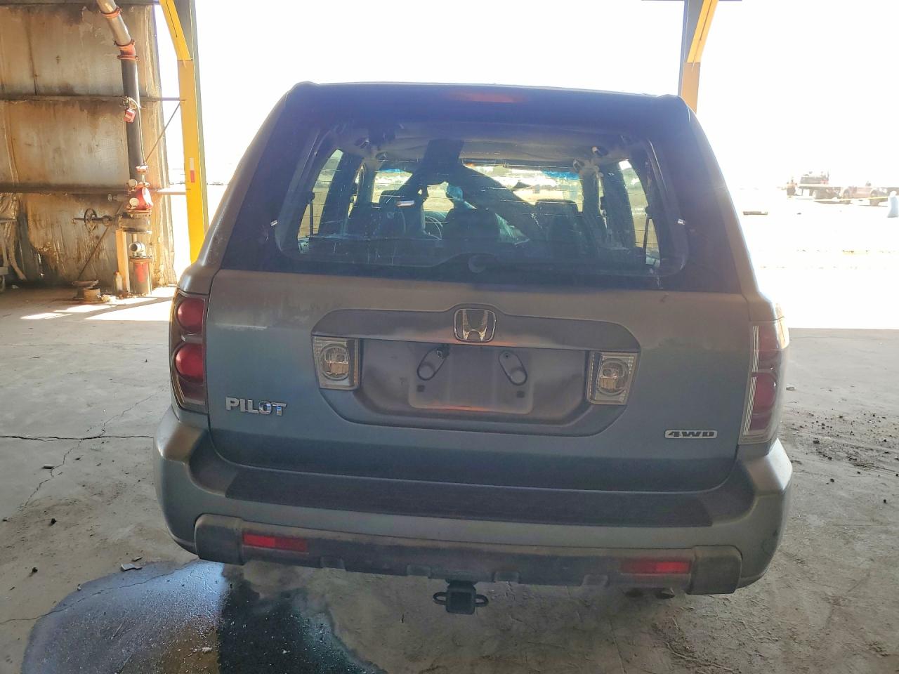 2007 Honda Pilot Lx Blue vin: 2HKYF18187H501171