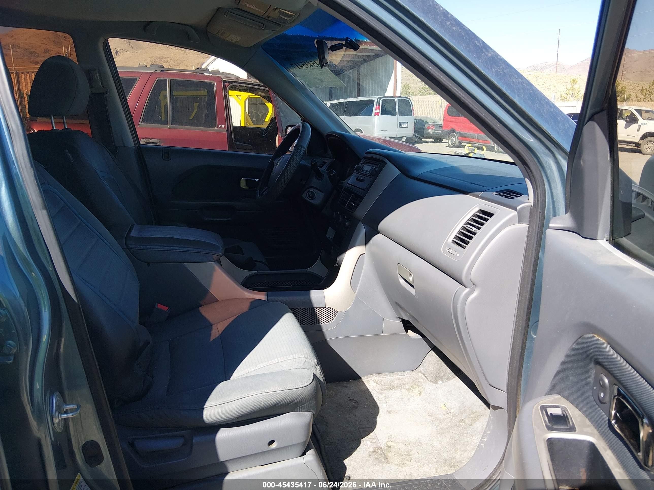 2007 Honda Pilot Lx Blue vin: 2HKYF18187H527544