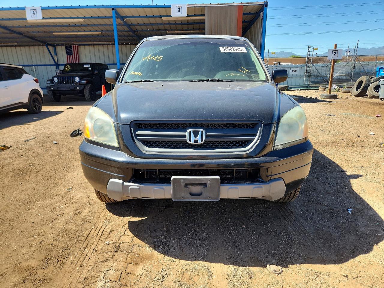 2003 Honda Pilot Lx Black vin: 2HKYF18193H537607