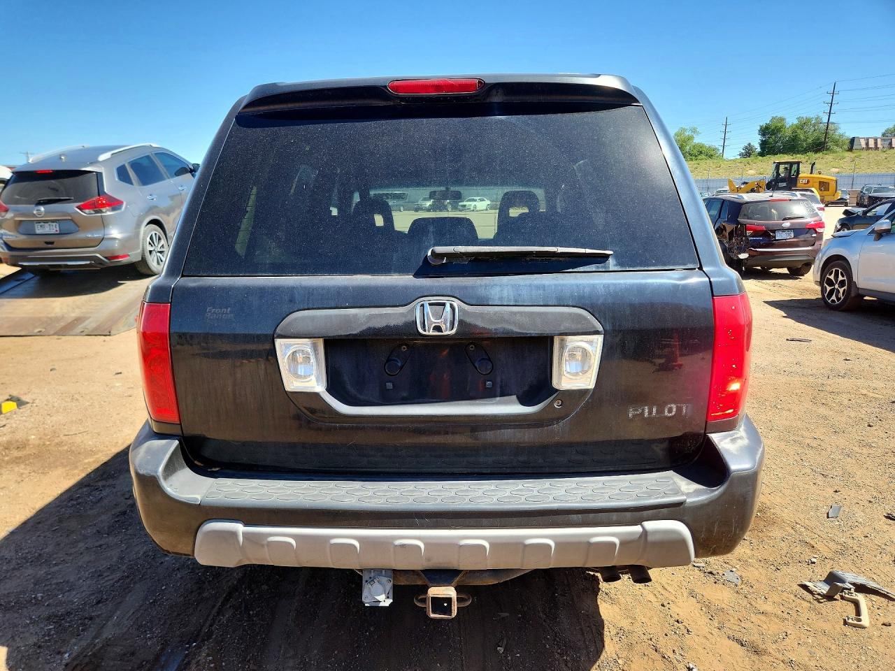 2003 Honda Pilot Lx Black vin: 2HKYF18193H537607