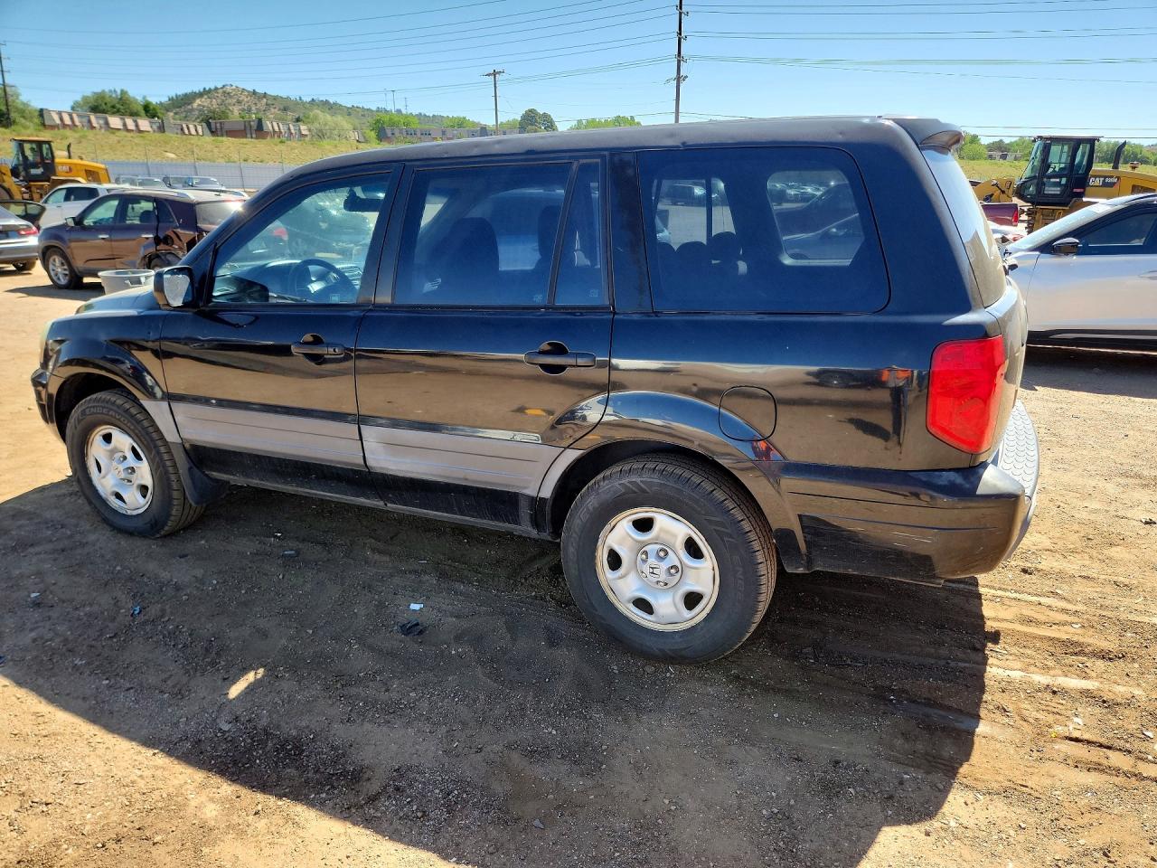 2003 Honda Pilot Lx Black vin: 2HKYF18193H537607