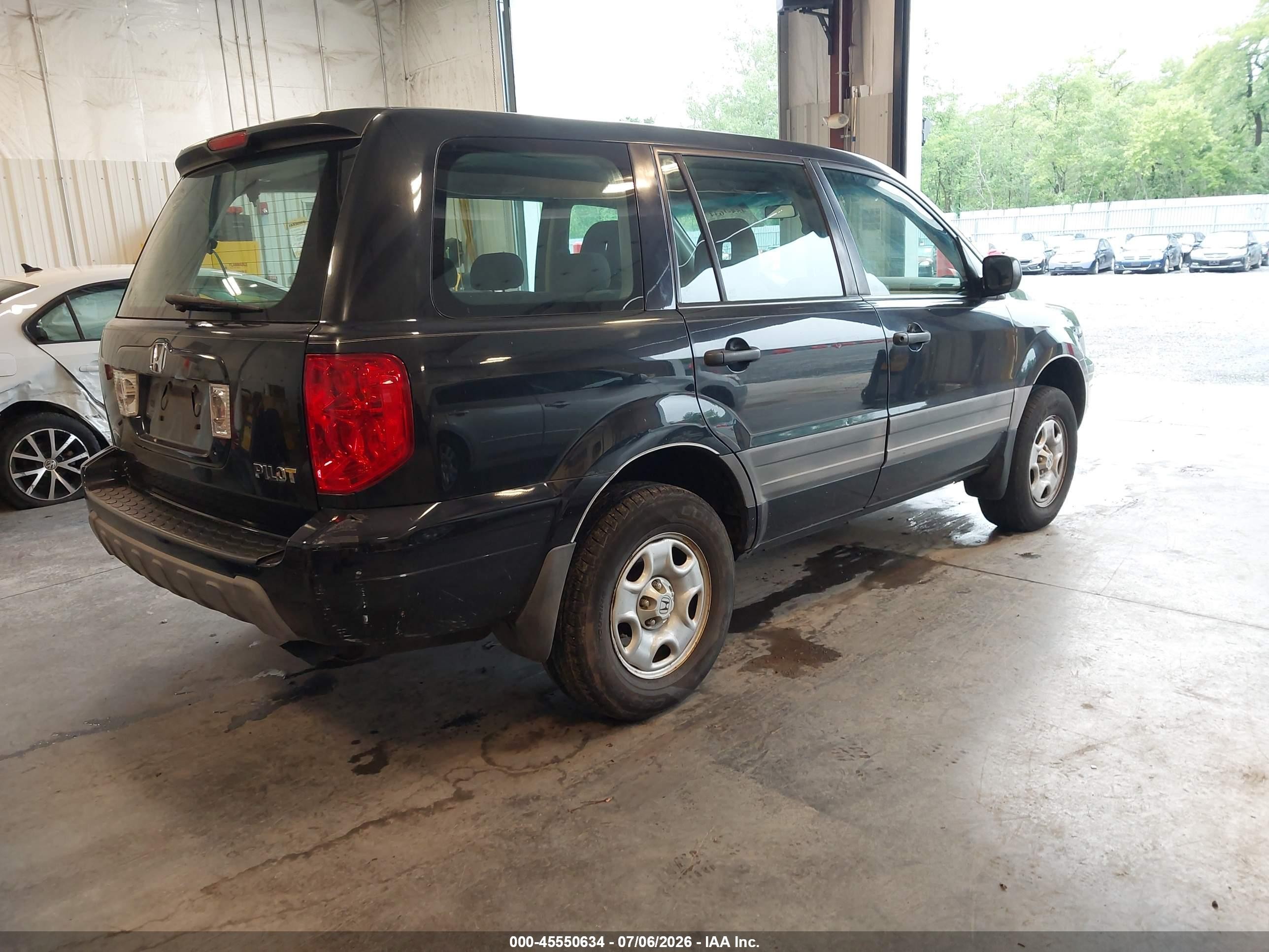 2004 Honda Pilot Lx Black vin: 2HKYF18194H587473
