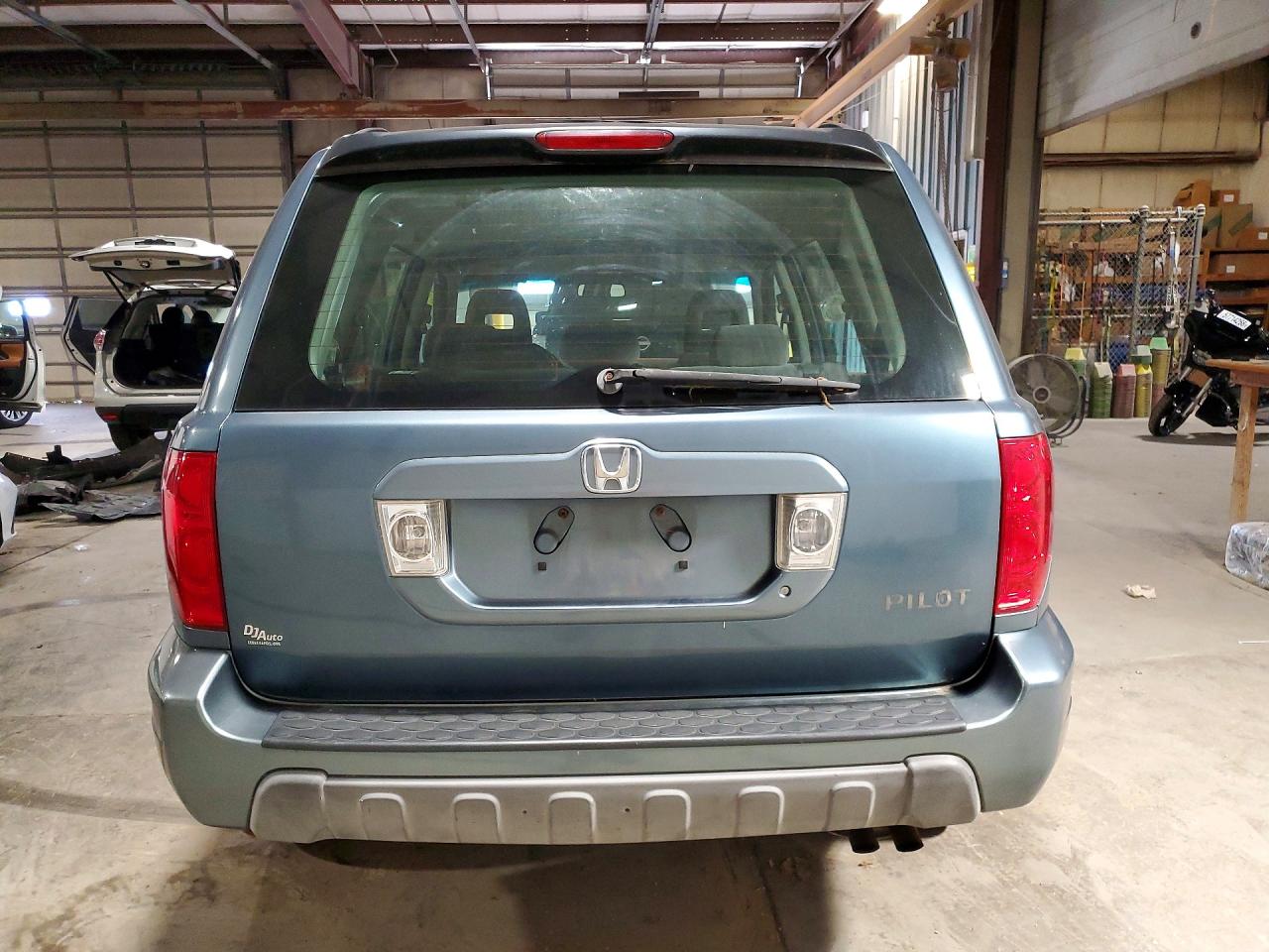 2005 Honda Pilot Lx Blue vin: 2HKYF18195H512726