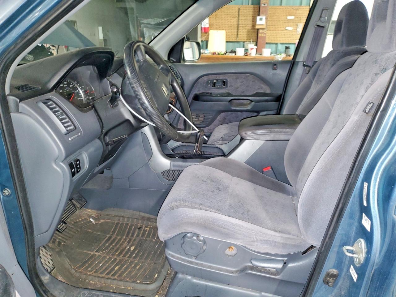 2005 Honda Pilot Lx Blue vin: 2HKYF18195H512726
