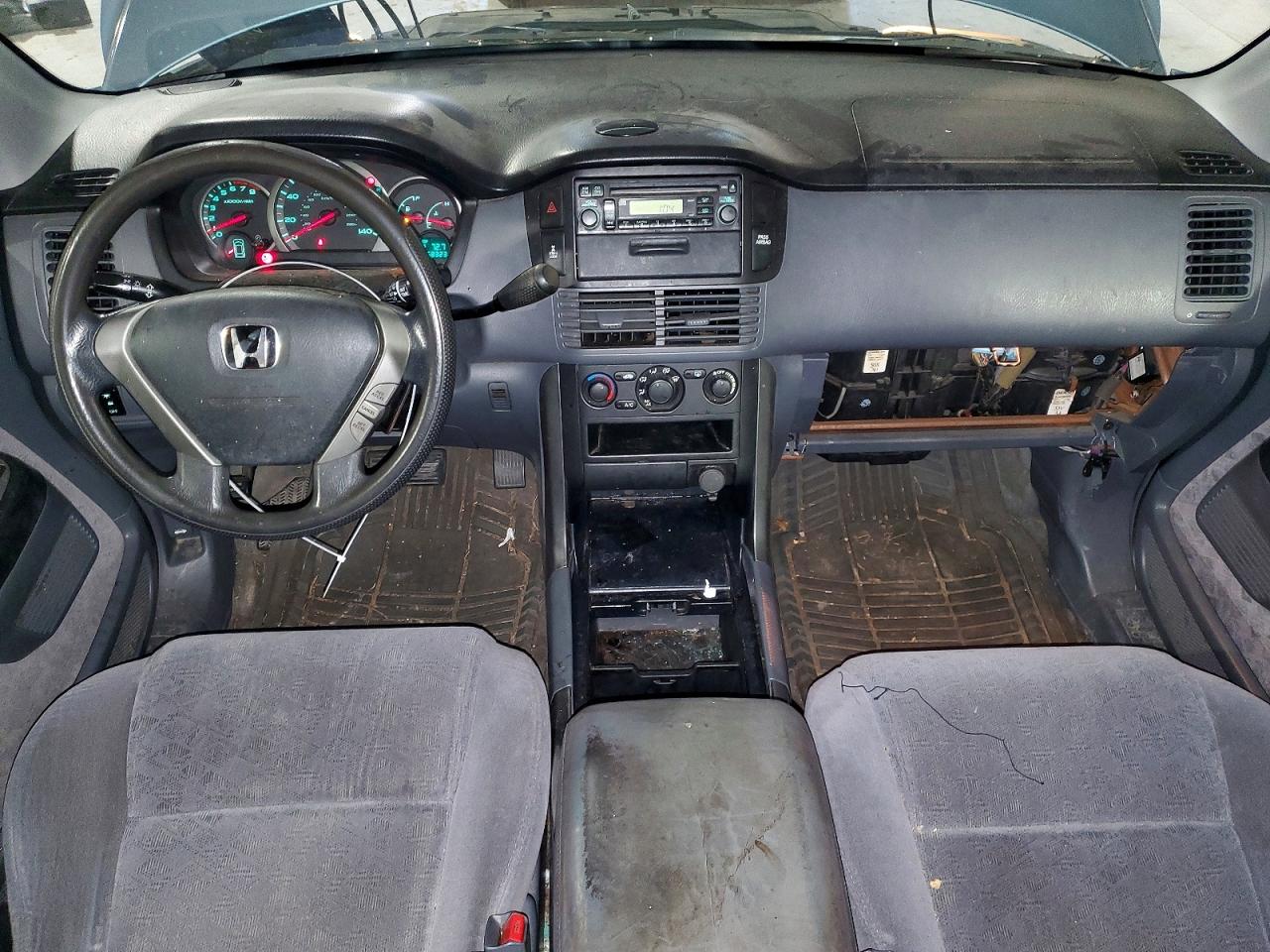 2005 Honda Pilot Lx Blue vin: 2HKYF18195H512726