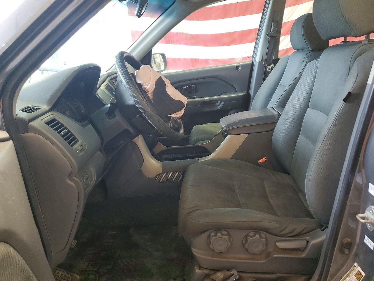 2007 Honda Pilot Lx Gray vin: 2HKYF18197H531960