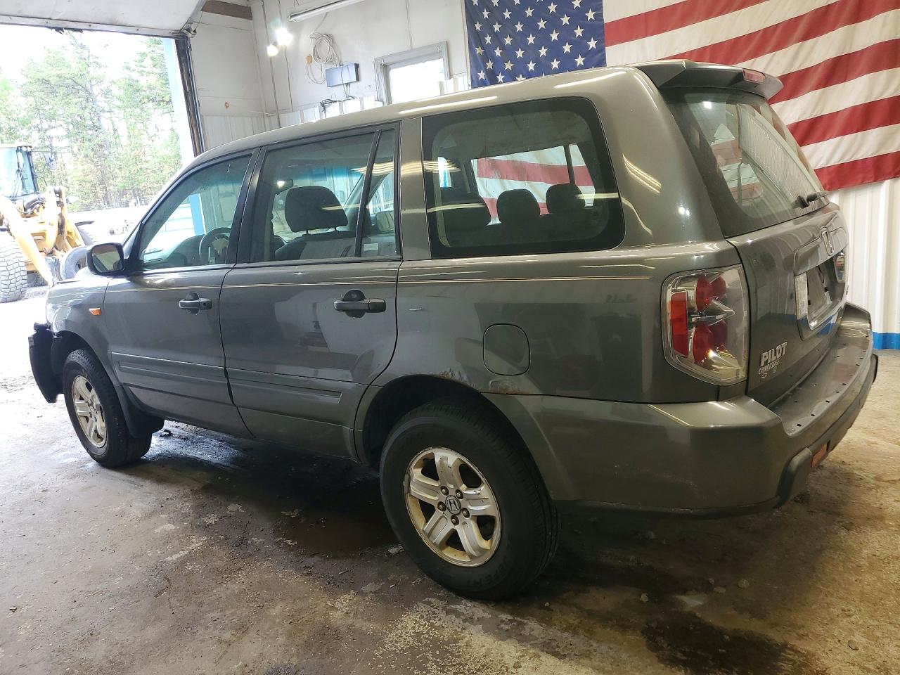 2007 Honda Pilot Lx Gray vin: 2HKYF18197H531960