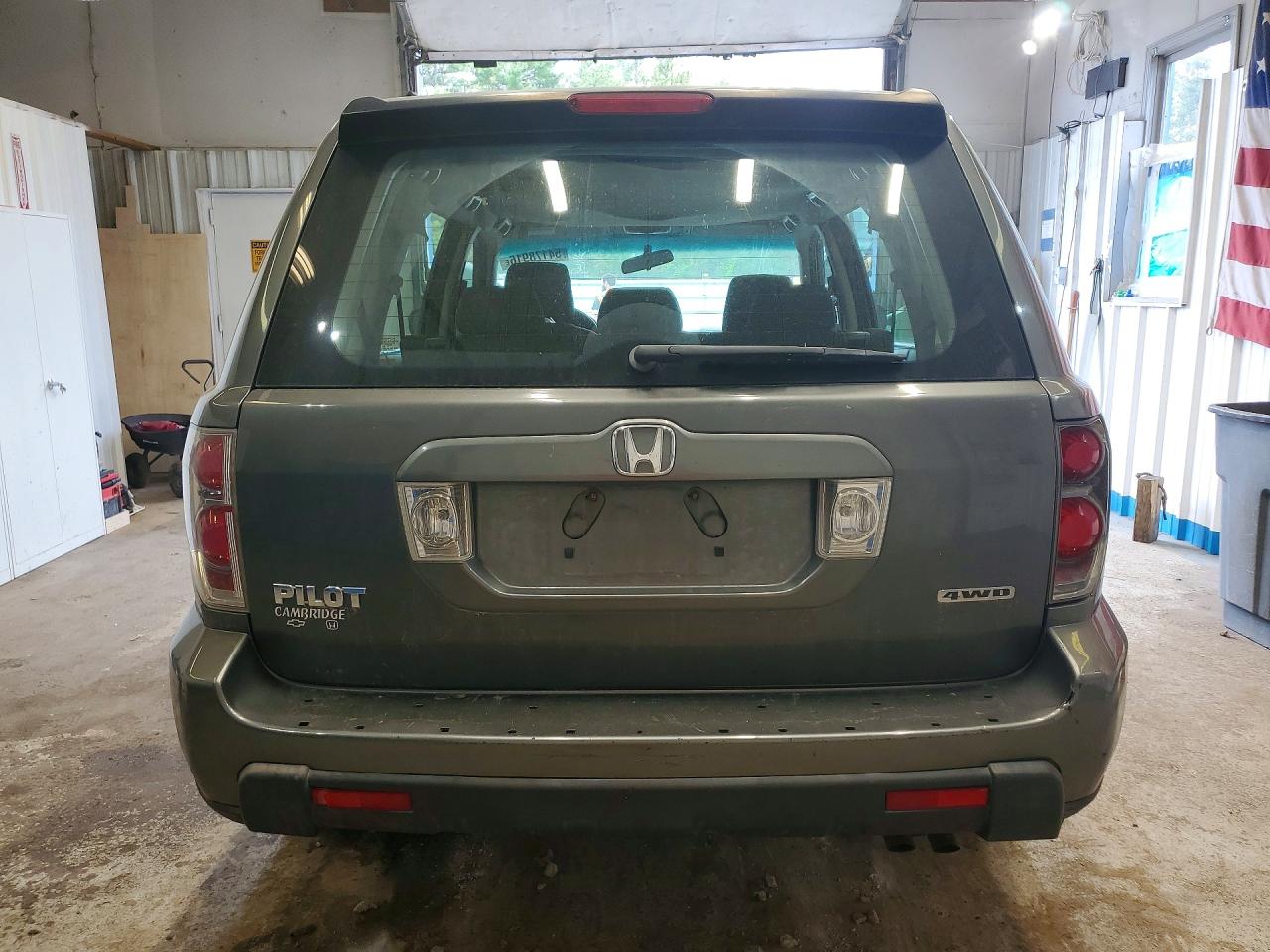 2007 Honda Pilot Lx Gray vin: 2HKYF18197H531960