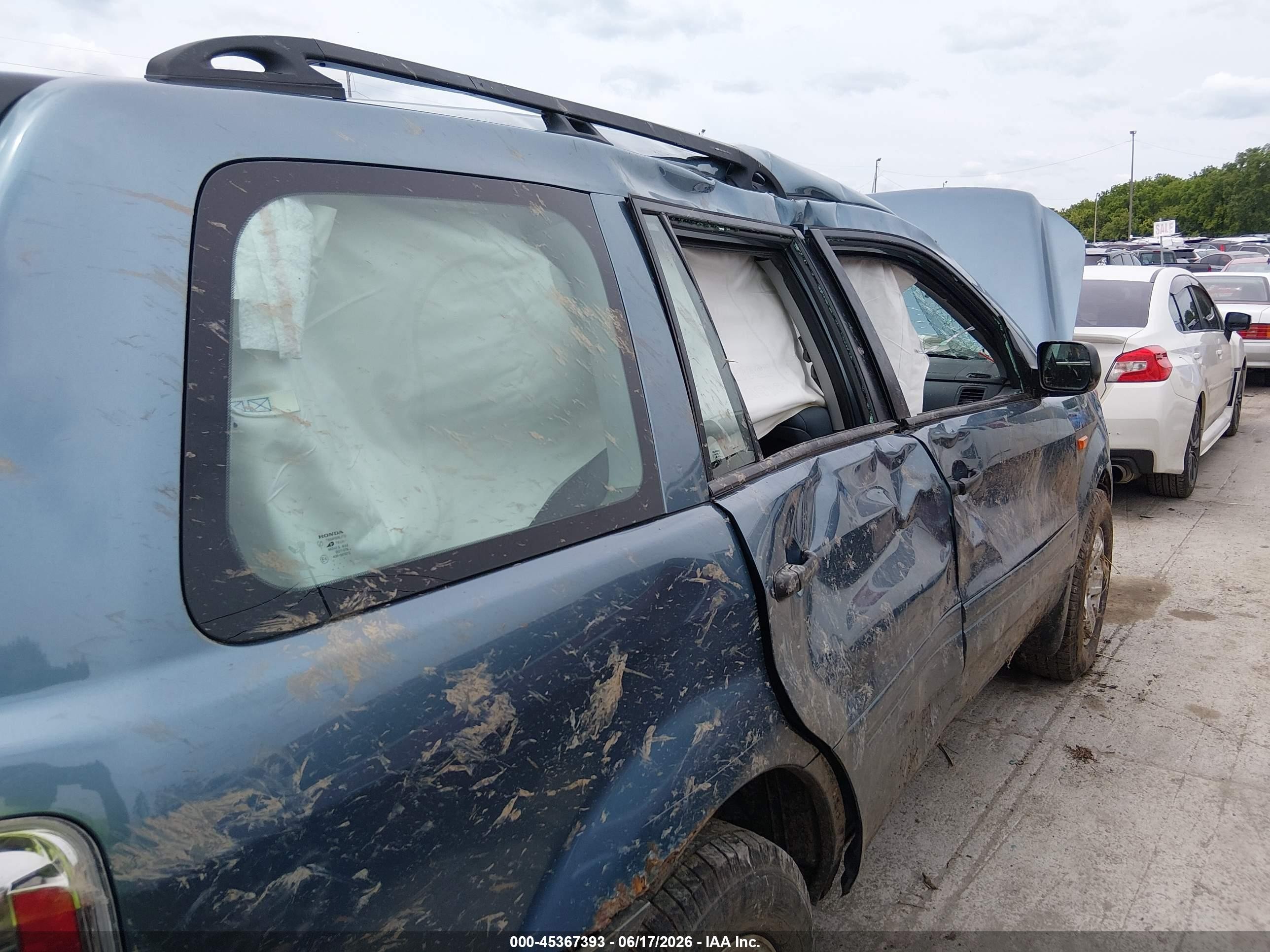 2006 Honda Pilot Lx Синий vin: 2HKYF181X6H524112