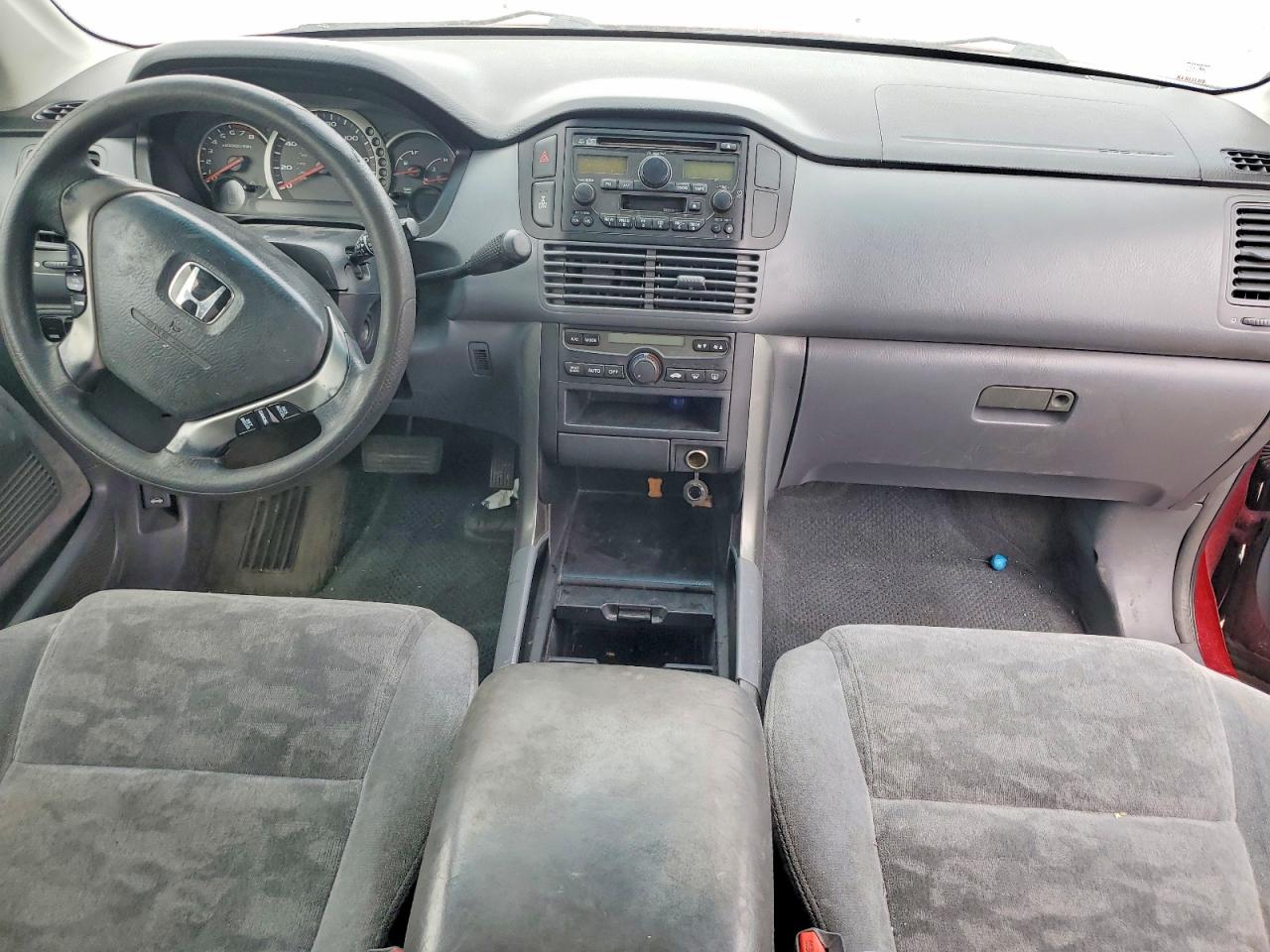 2003 Honda Pilot Ex Red vin: 2HKYF18403H503968
