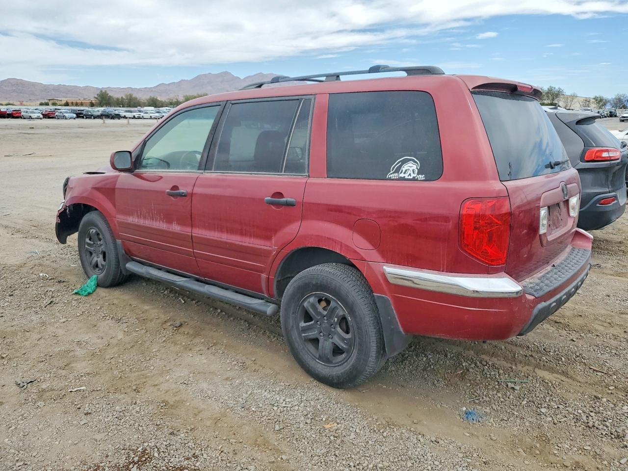 2003 Honda Pilot Ex Red vin: 2HKYF18403H503968