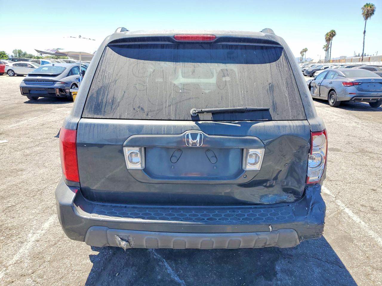 2003 Honda Pilot Ex Gray vin: 2HKYF18403H529762