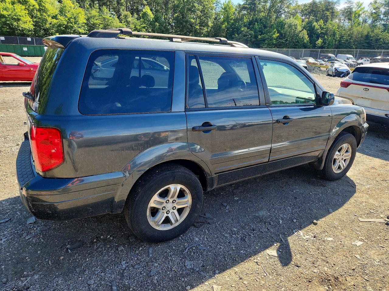 2003 Honda Pilot Ex Gray vin: 2HKYF18403H562793