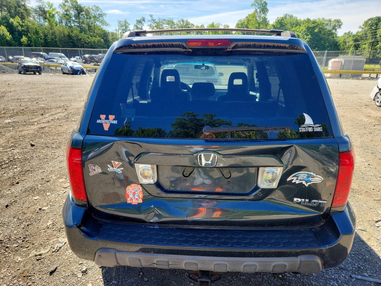 2003 Honda Pilot Ex Gray vin: 2HKYF18403H562793