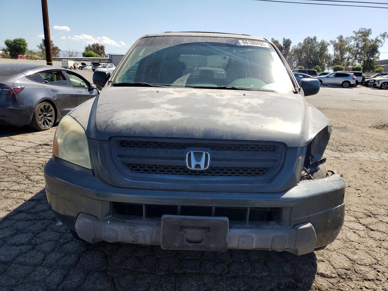 2003 Honda Pilot Ex Gray vin: 2HKYF18403H580288