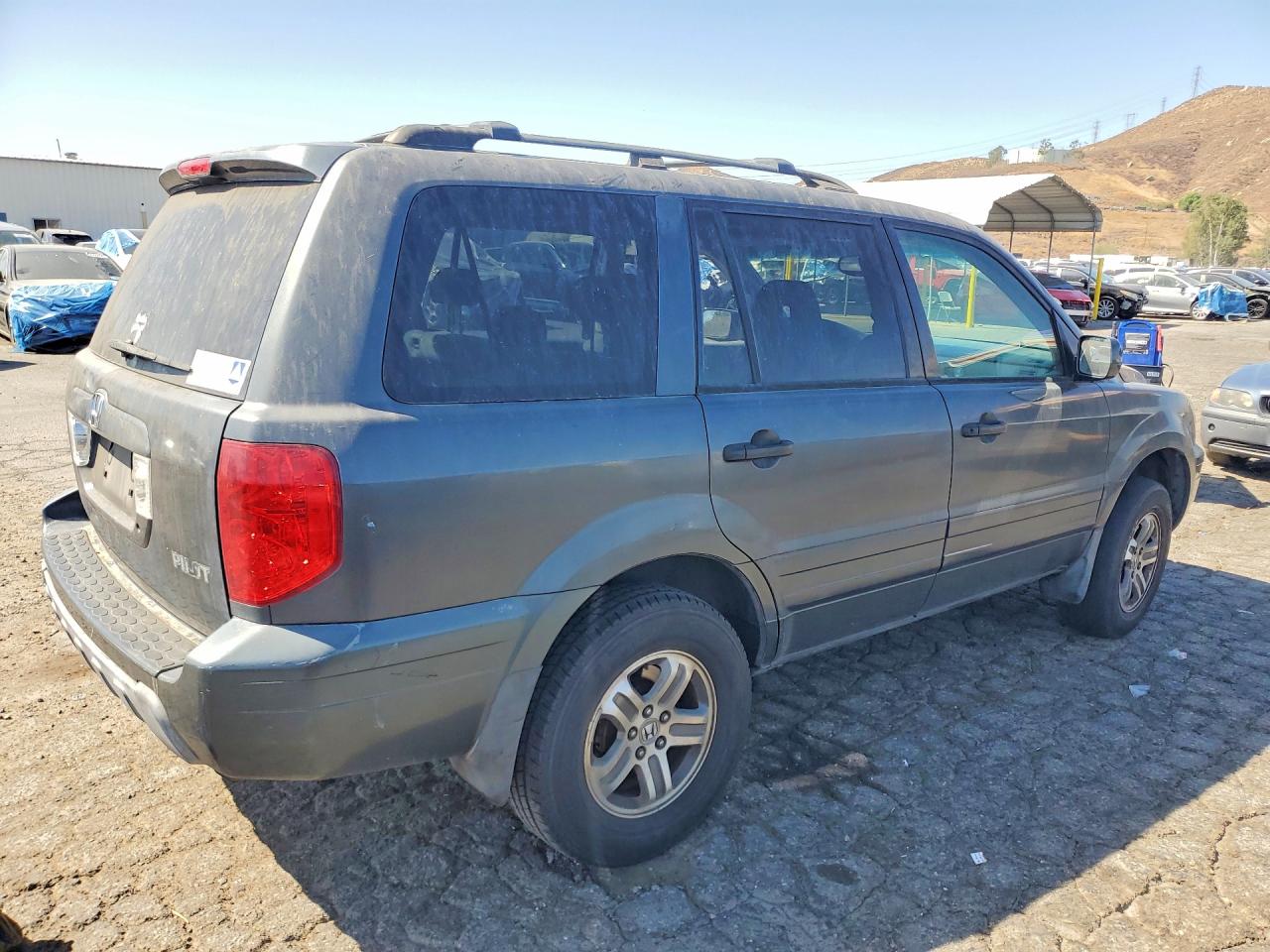 2003 Honda Pilot Ex Gray vin: 2HKYF18403H580288