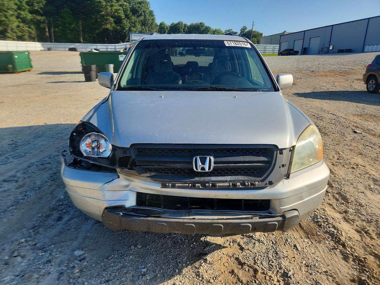 2004 Honda Pilot Ex Silver vin: 2HKYF18404H586920