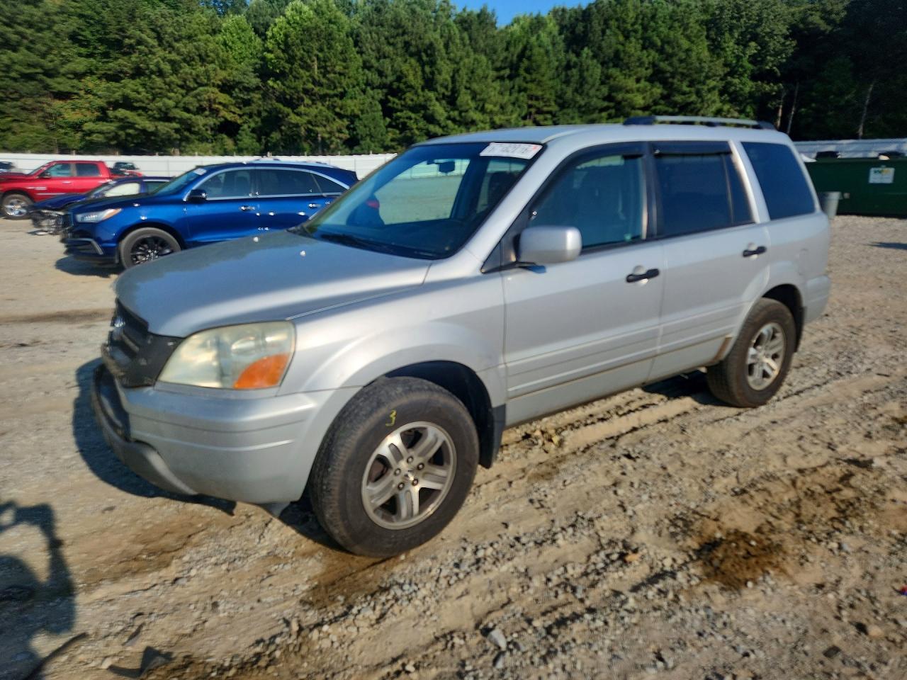2004 Honda Pilot Ex Серебряный vin: 2HKYF18404H586920