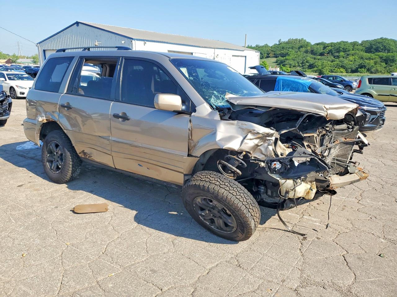 2004 Honda Pilot Ex Tan vin: 2HKYF18404H623951