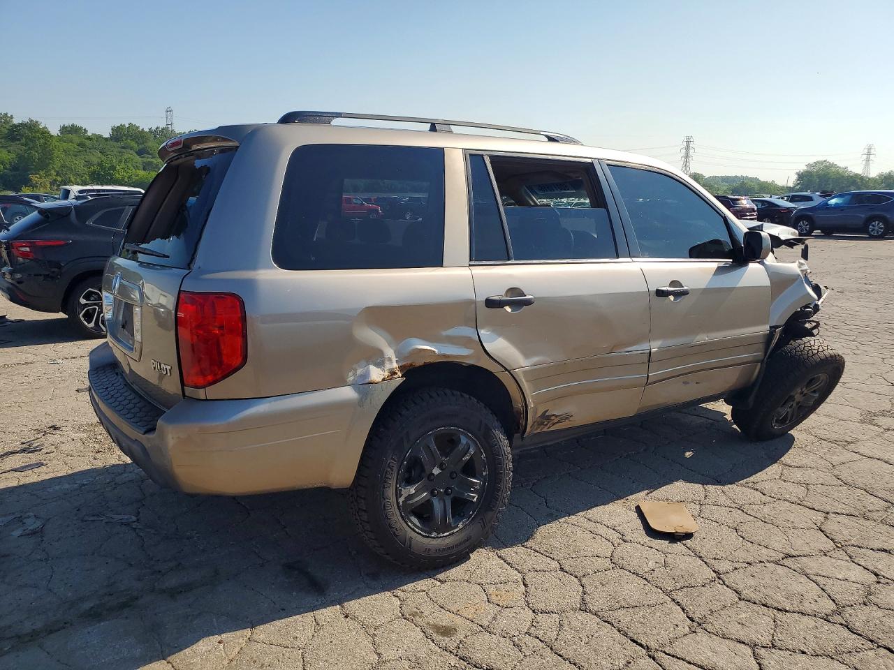 2004 Honda Pilot Ex Tan vin: 2HKYF18404H623951