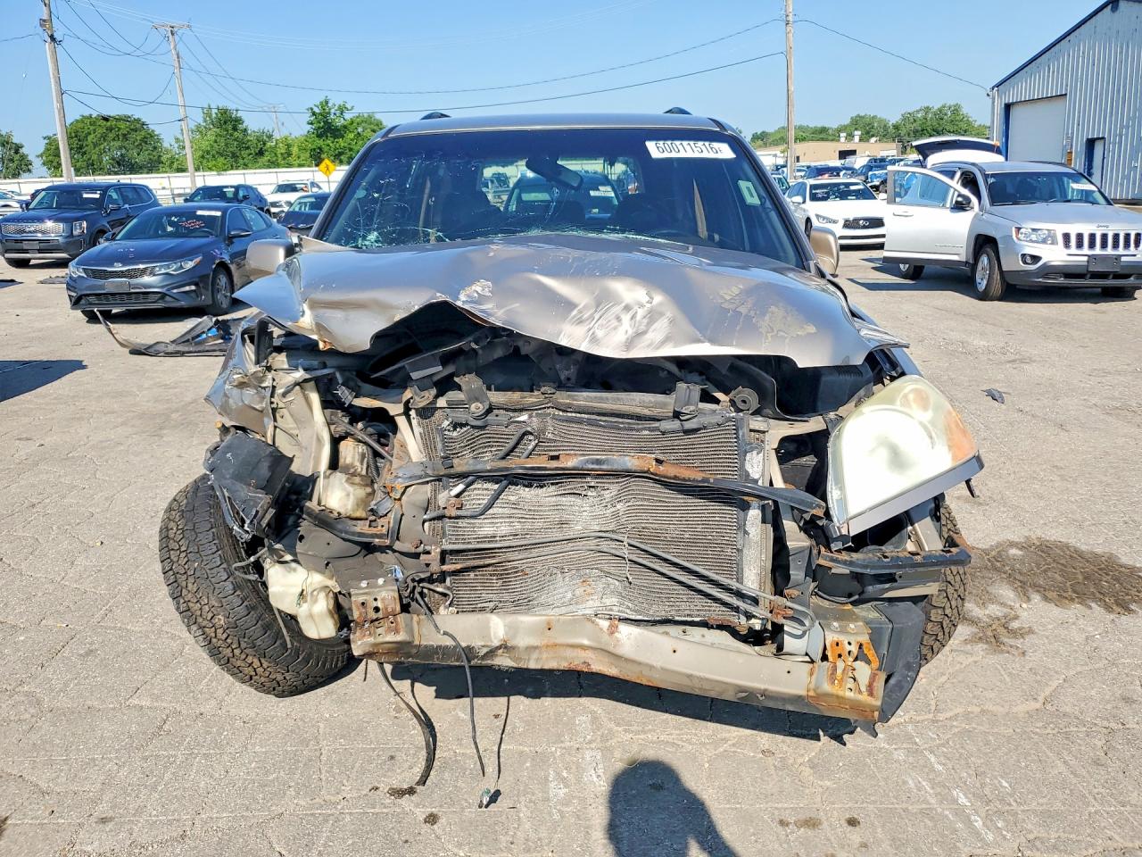 2004 Honda Pilot Ex Tan vin: 2HKYF18404H623951