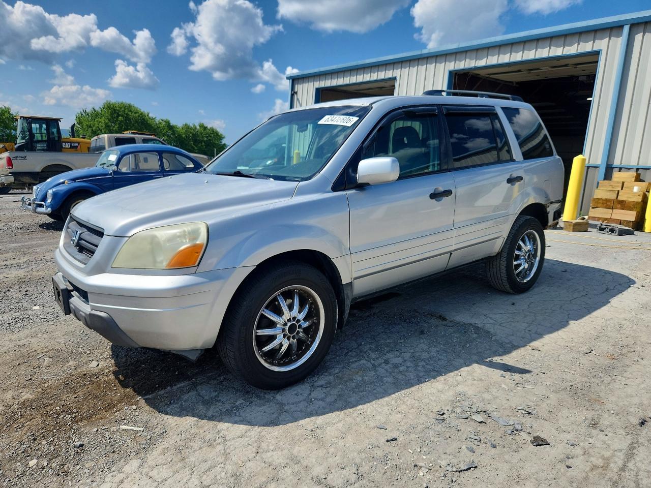 2005 Honda Pilot Ex Серебряный vin: 2HKYF18405H521499