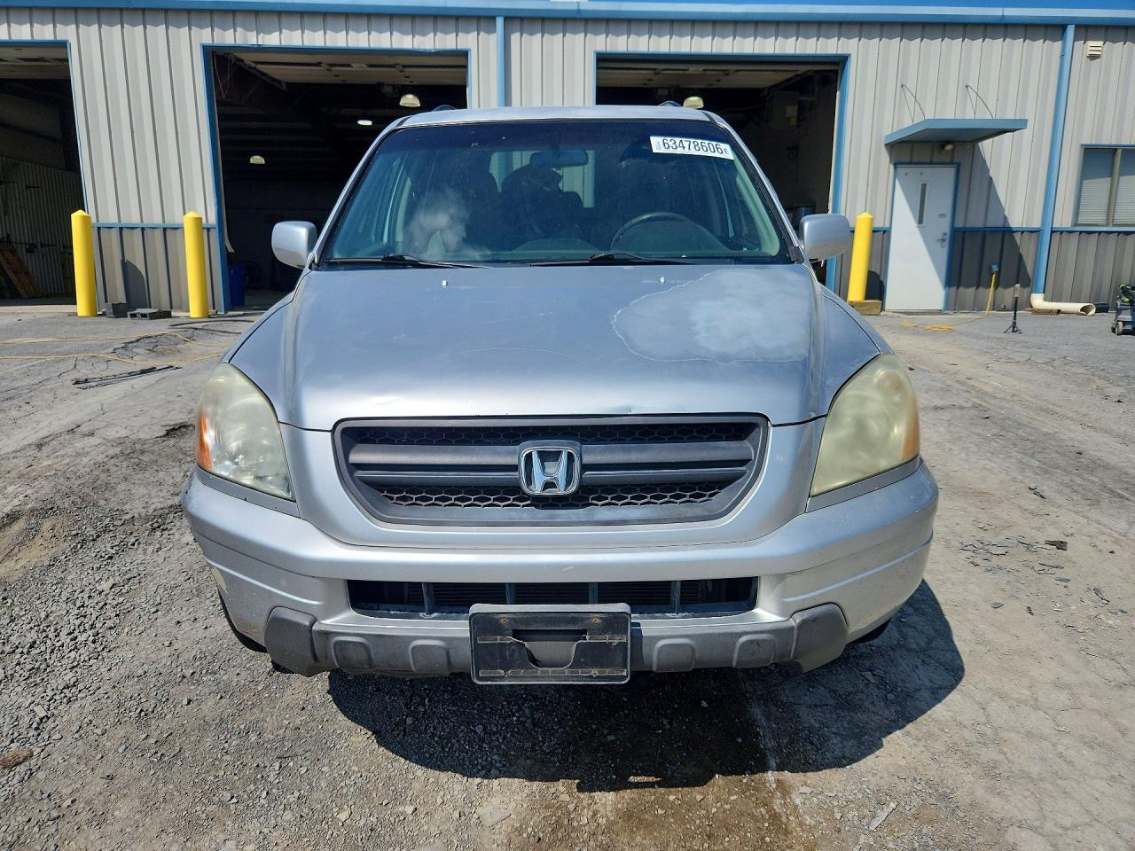 2005 Honda Pilot Ex Silver vin: 2HKYF18405H521499