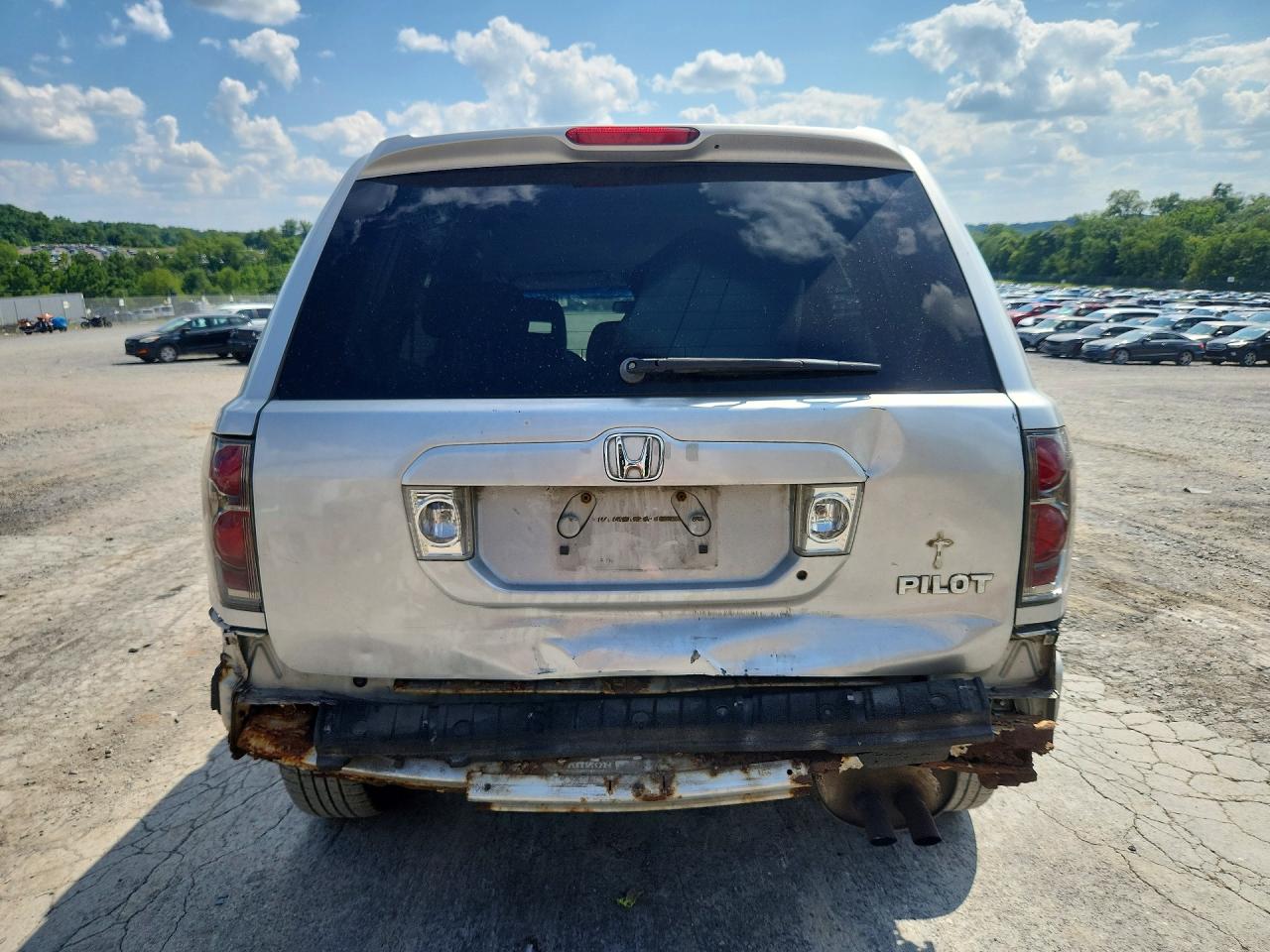 2005 Honda Pilot Ex Silver vin: 2HKYF18405H521499