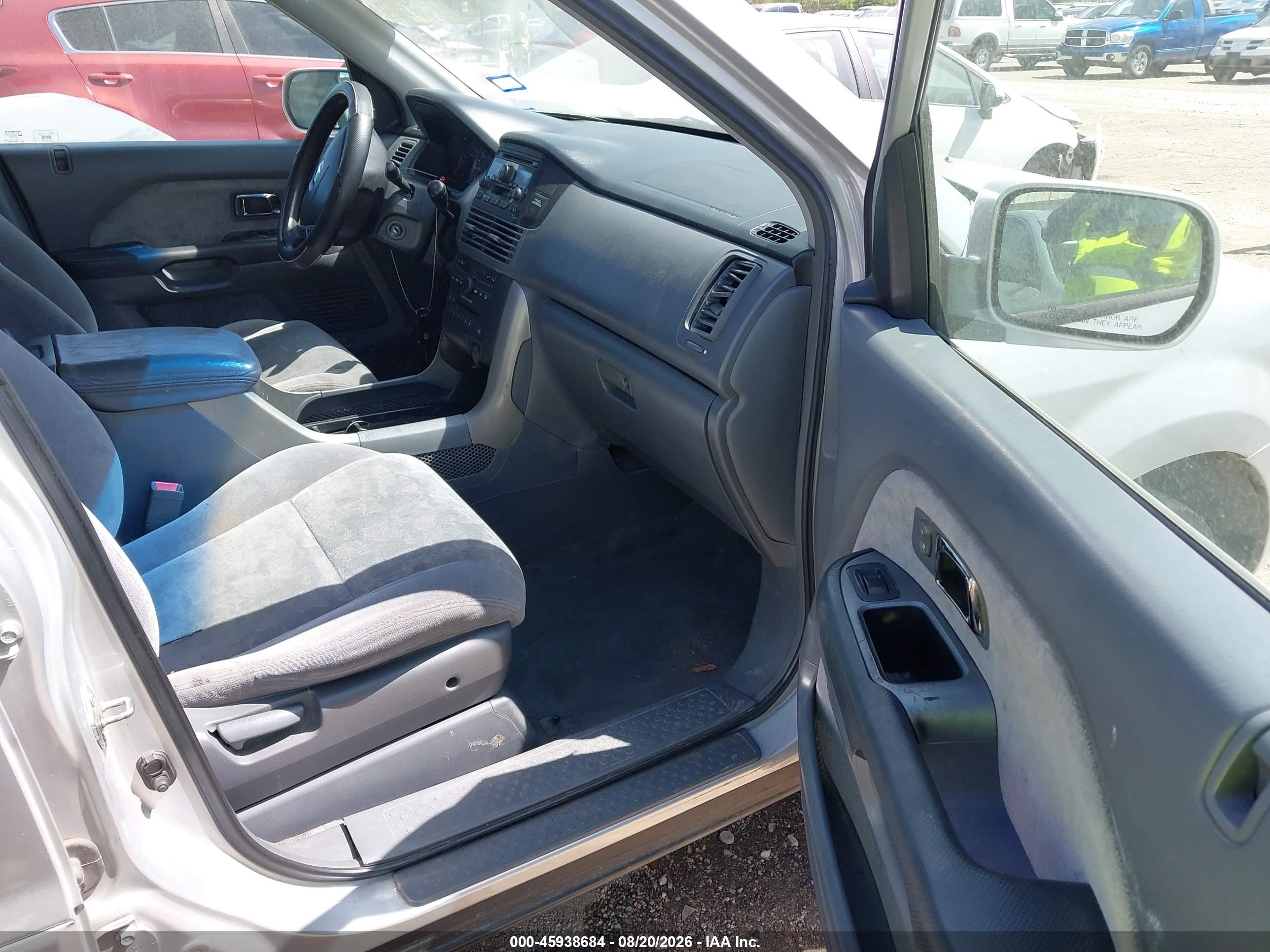 2005 Honda Pilot Ex Серебряный vin: 2HKYF18405H559430