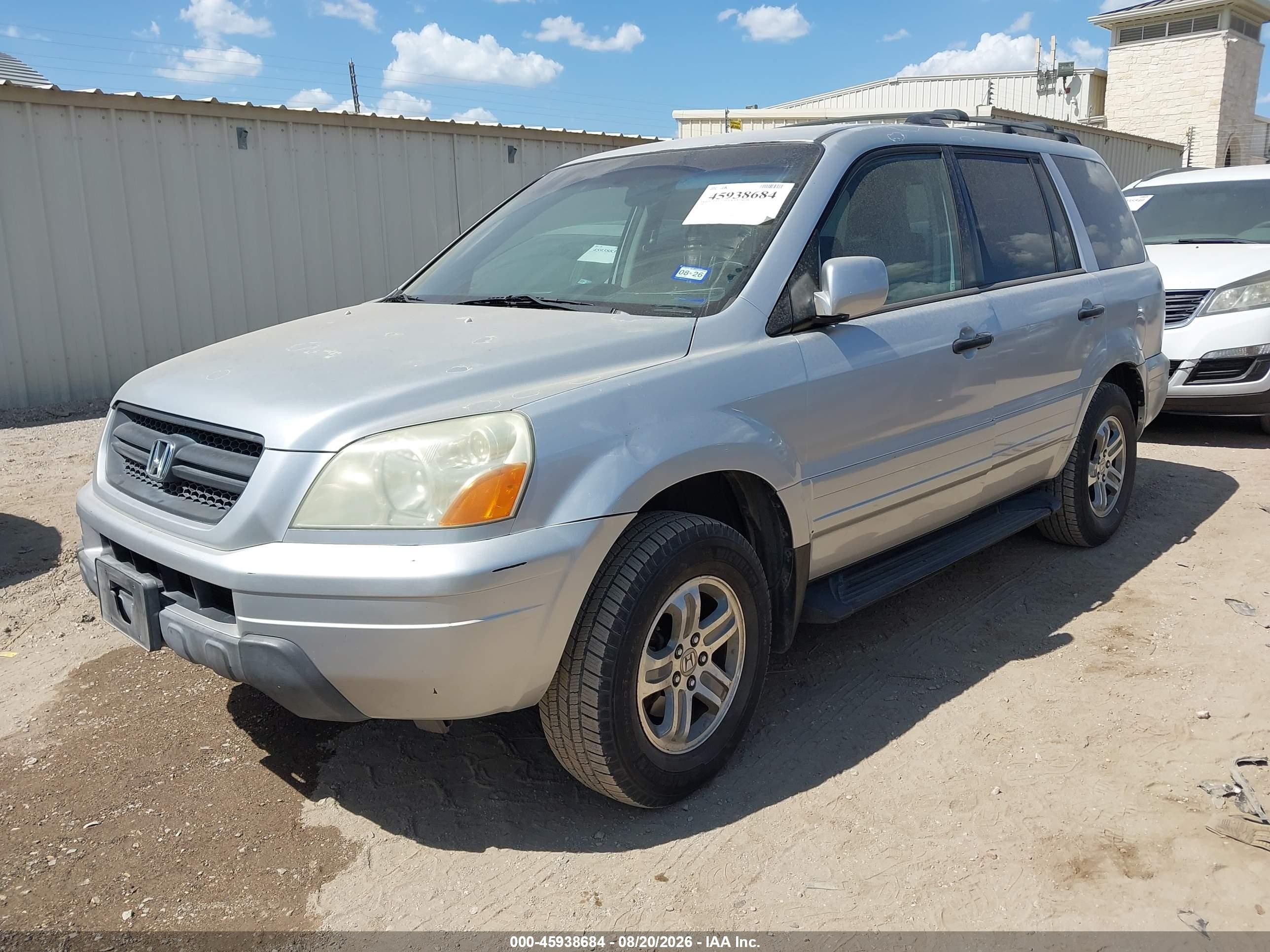 2005 Honda Pilot Ex Серебряный vin: 2HKYF18405H559430