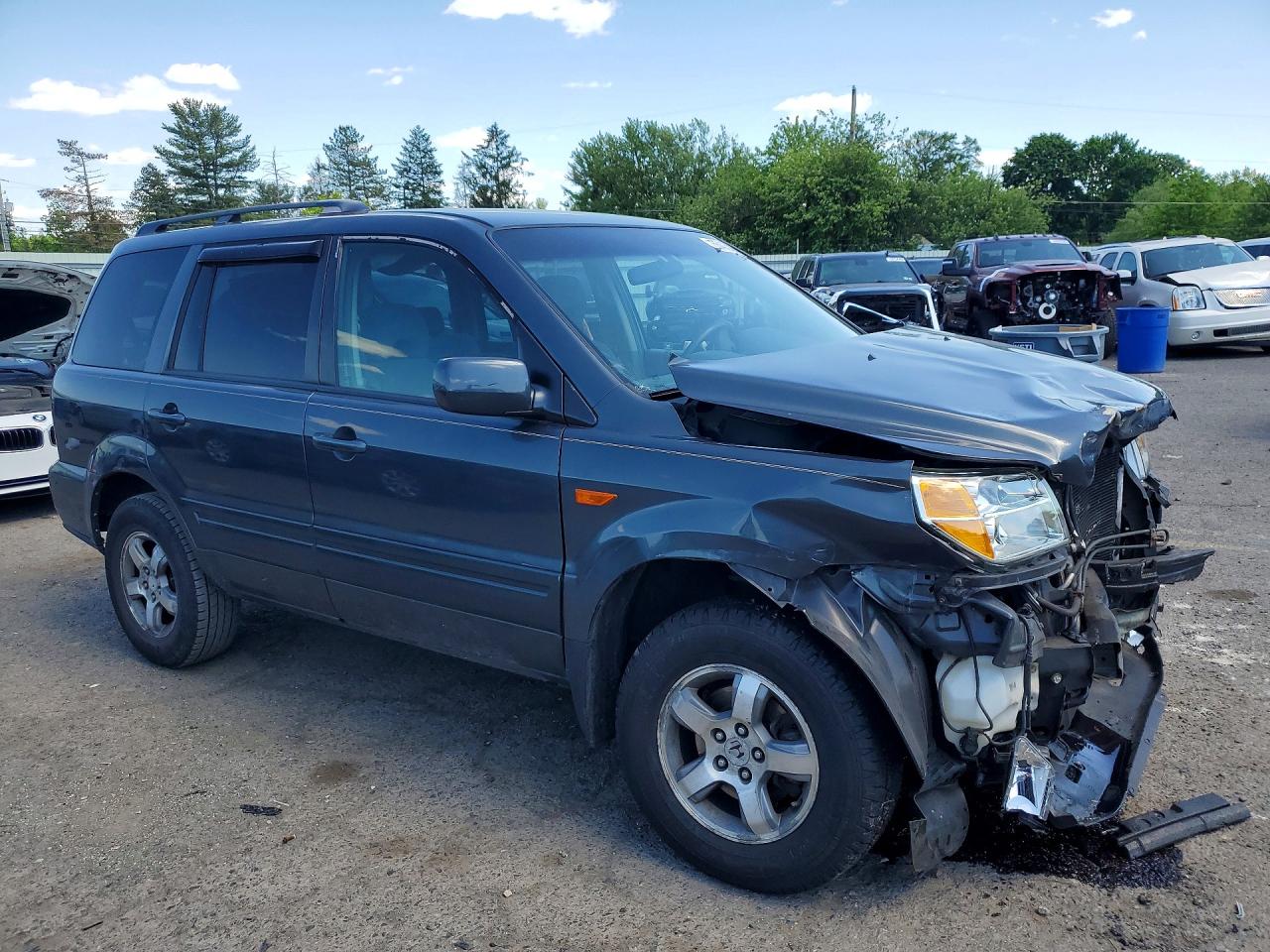 2006 Honda Pilot Ex Charcoal vin: 2HKYF18406H509340