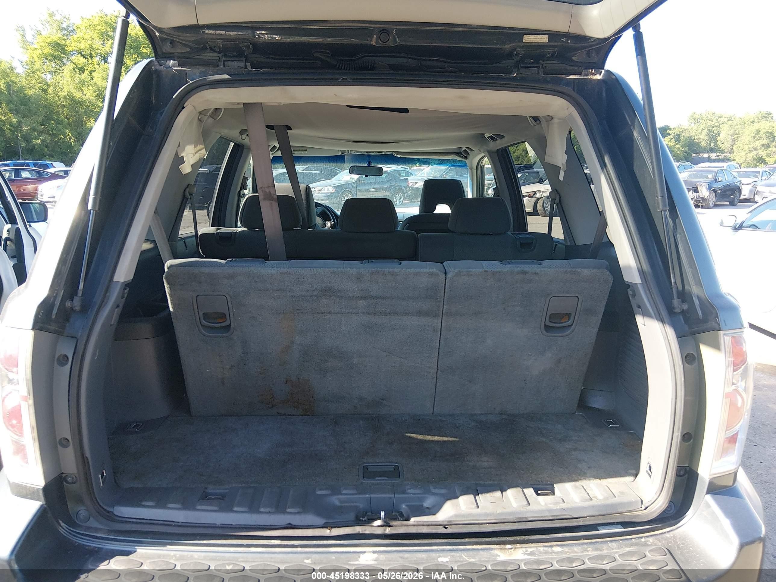 2006 Honda Pilot Ex Gray vin: 2HKYF18406H528874
